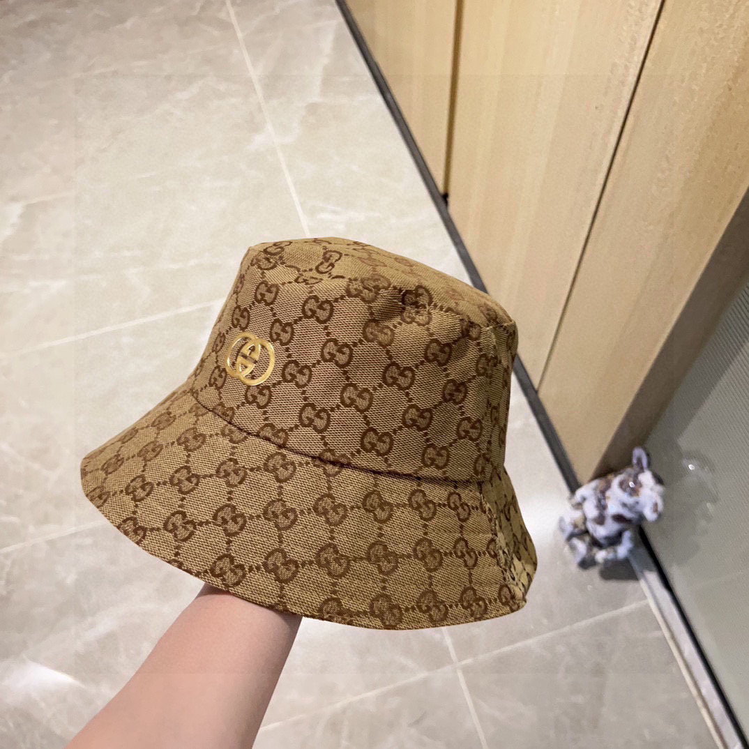 💛配防尘袋【GUCCI古驰】2026新款专柜款渔夫帽，超好搭配，闭眼入的一款