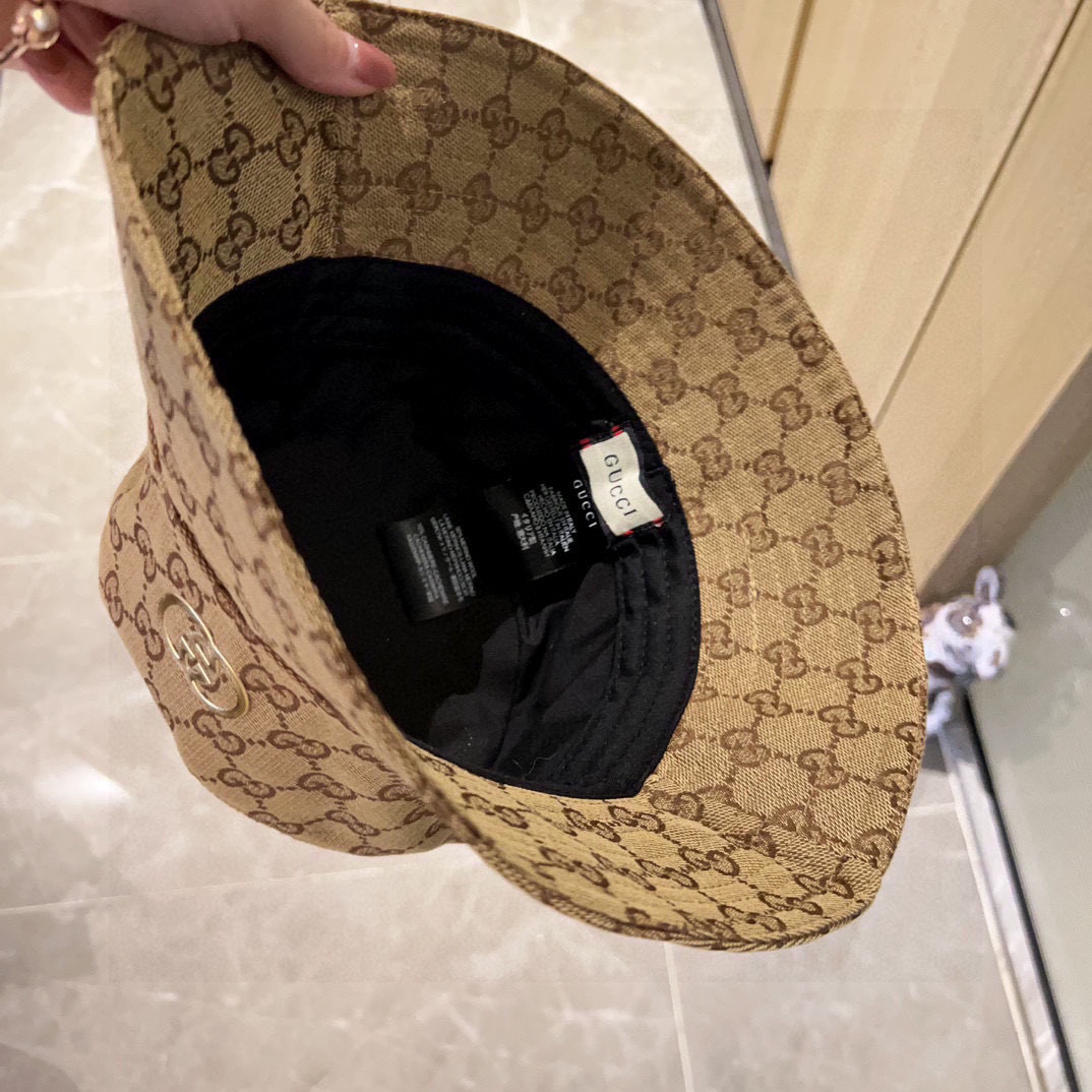 💛配防尘袋【GUCCI古驰】2026新款专柜款渔夫帽，超好搭配，闭眼入的一款