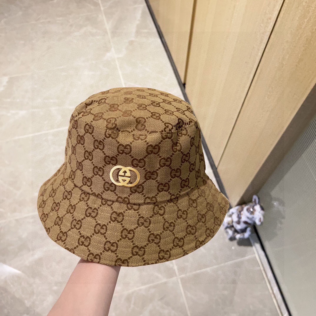 💛配防尘袋【GUCCI古驰】2026新款专柜款渔夫帽，超好搭配，闭眼入的一款