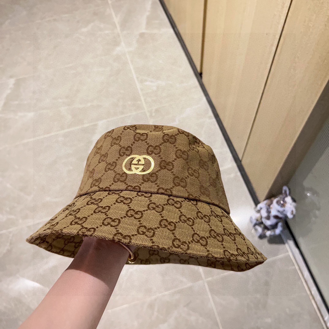 💛配防尘袋【GUCCI古驰】2026新款专柜款渔夫帽，超好搭配，闭眼入的一款