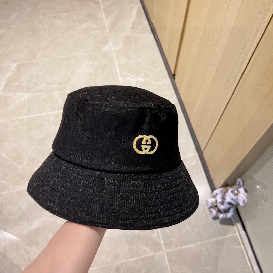 💛配防尘袋【GUCCI古驰】2026新款专柜款渔夫帽，超好搭配，闭眼入的一款