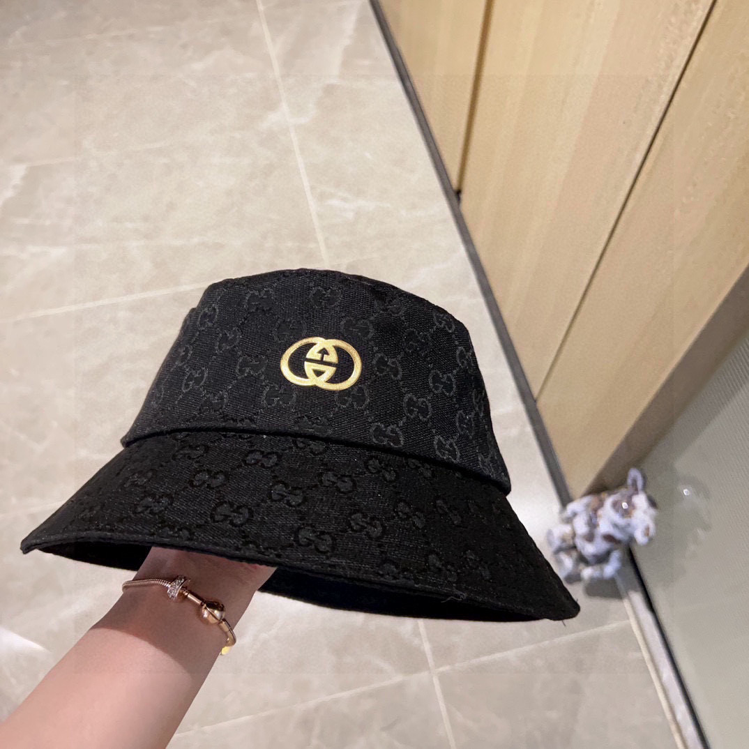 💛配防尘袋【GUCCI古驰】2026新款专柜款渔夫帽，超好搭配，闭眼入的一款