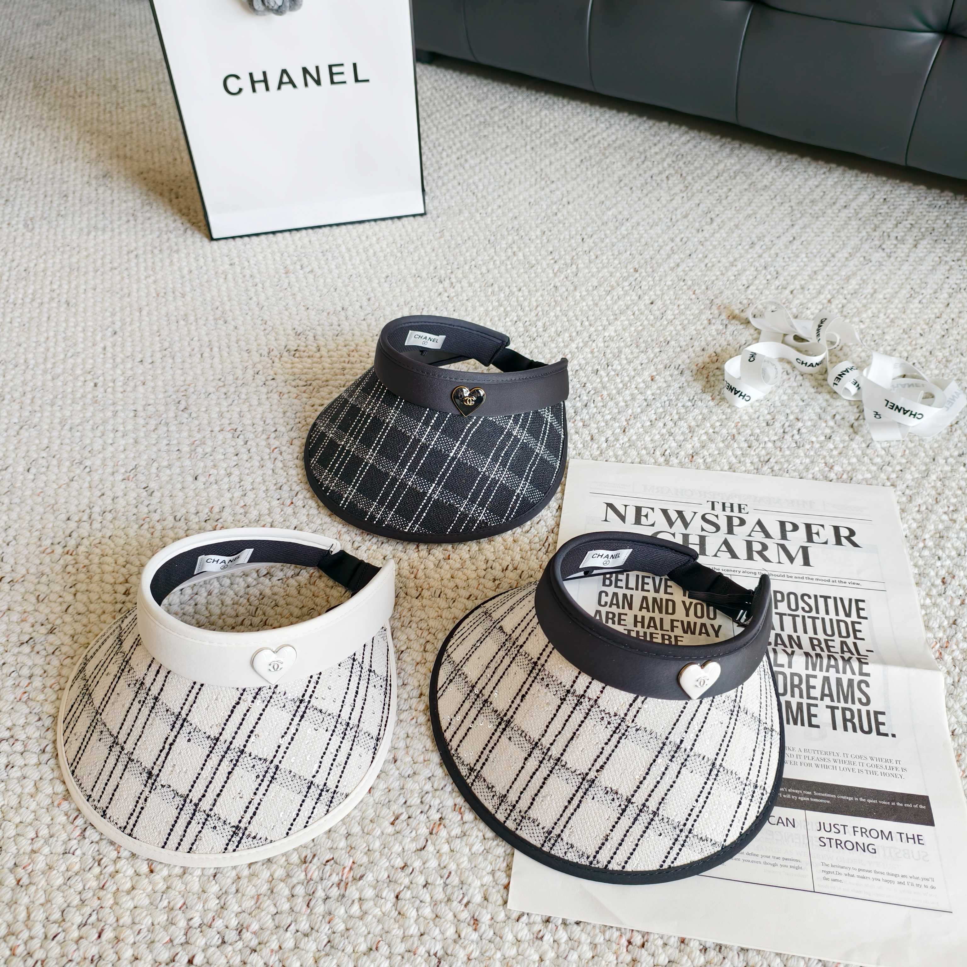 💛配防尘袋 【Chanel香奈儿】2026新款独家款小香遮阳帽空顶帽，🔆遮阳百搭～休闲出街神器