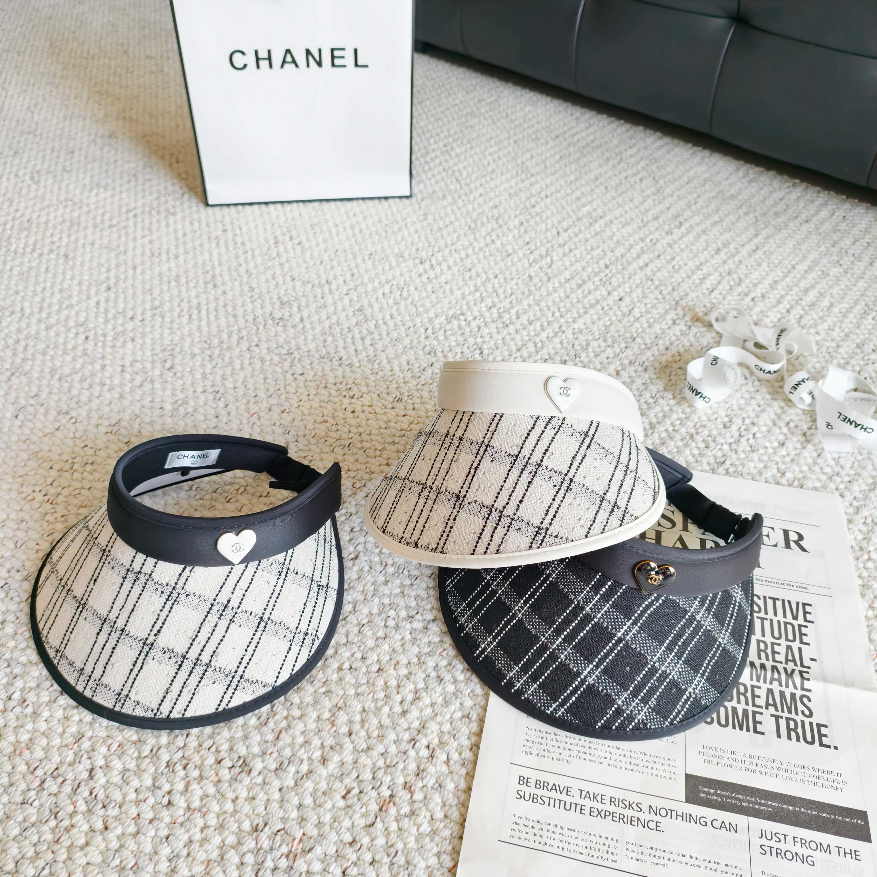 💛配防尘袋 【Chanel香奈儿】2026新款独家款小香遮阳帽空顶帽，🔆遮阳百搭～休闲出街神器