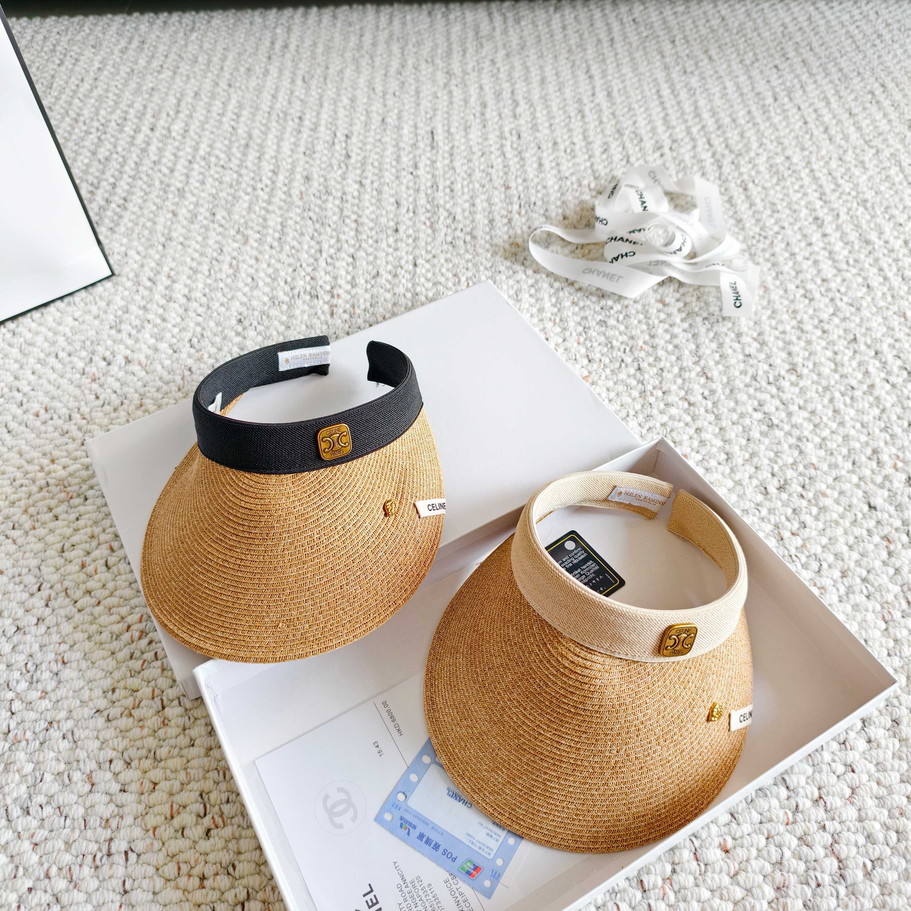 💛配防尘袋 【CELINE赛琳】2026新款独家款密织遮阳帽空顶帽，🔆遮阳百搭～休闲出街神器