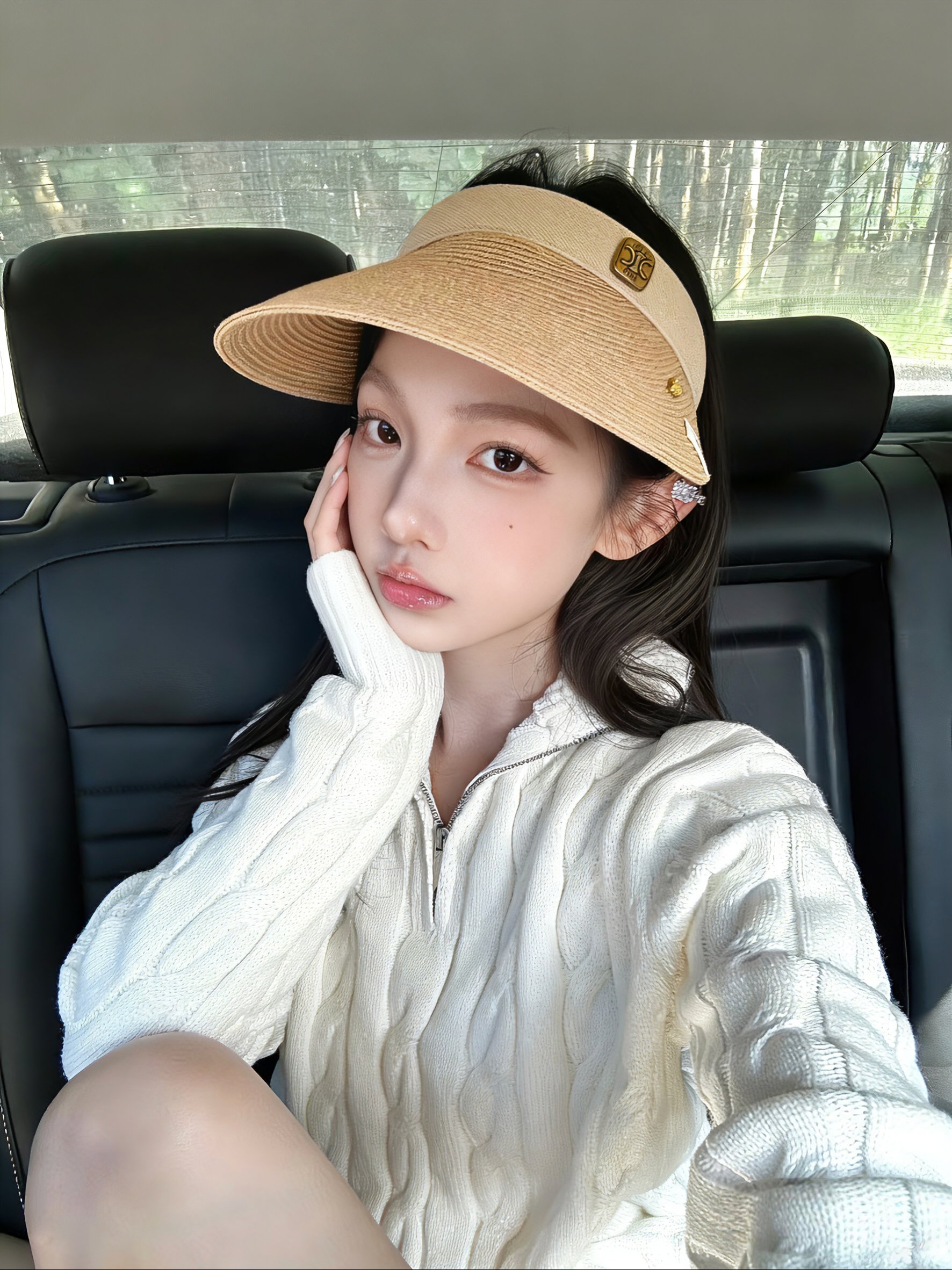 💛配防尘袋 【CELINE赛琳】2026新款独家款密织遮阳帽空顶帽，🔆遮阳百搭～休闲出街神器