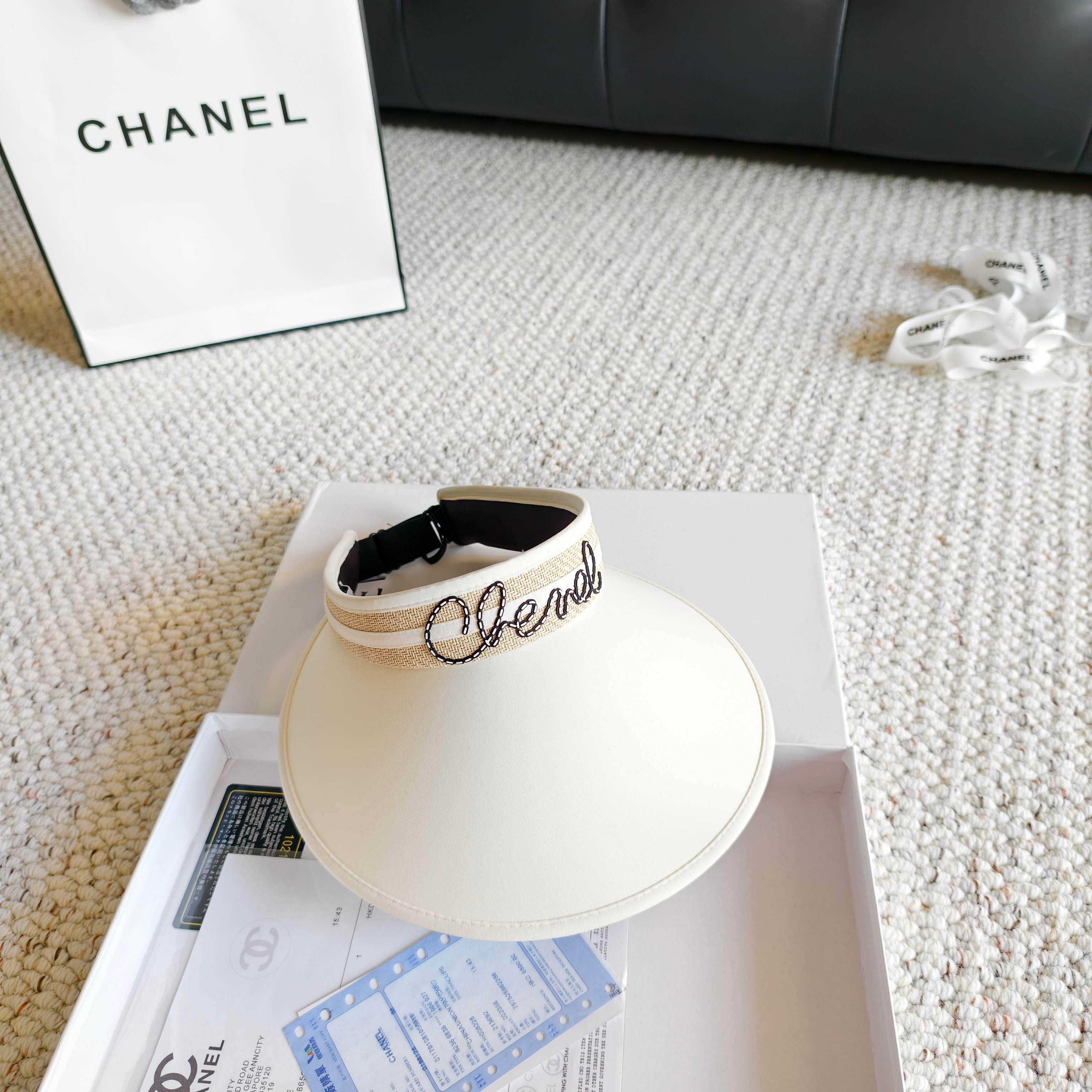 💛配防尘袋 【Chanel香奈儿】2026新款独家款小香遮阳帽空顶帽，🔆遮阳百搭～休闲出街神器