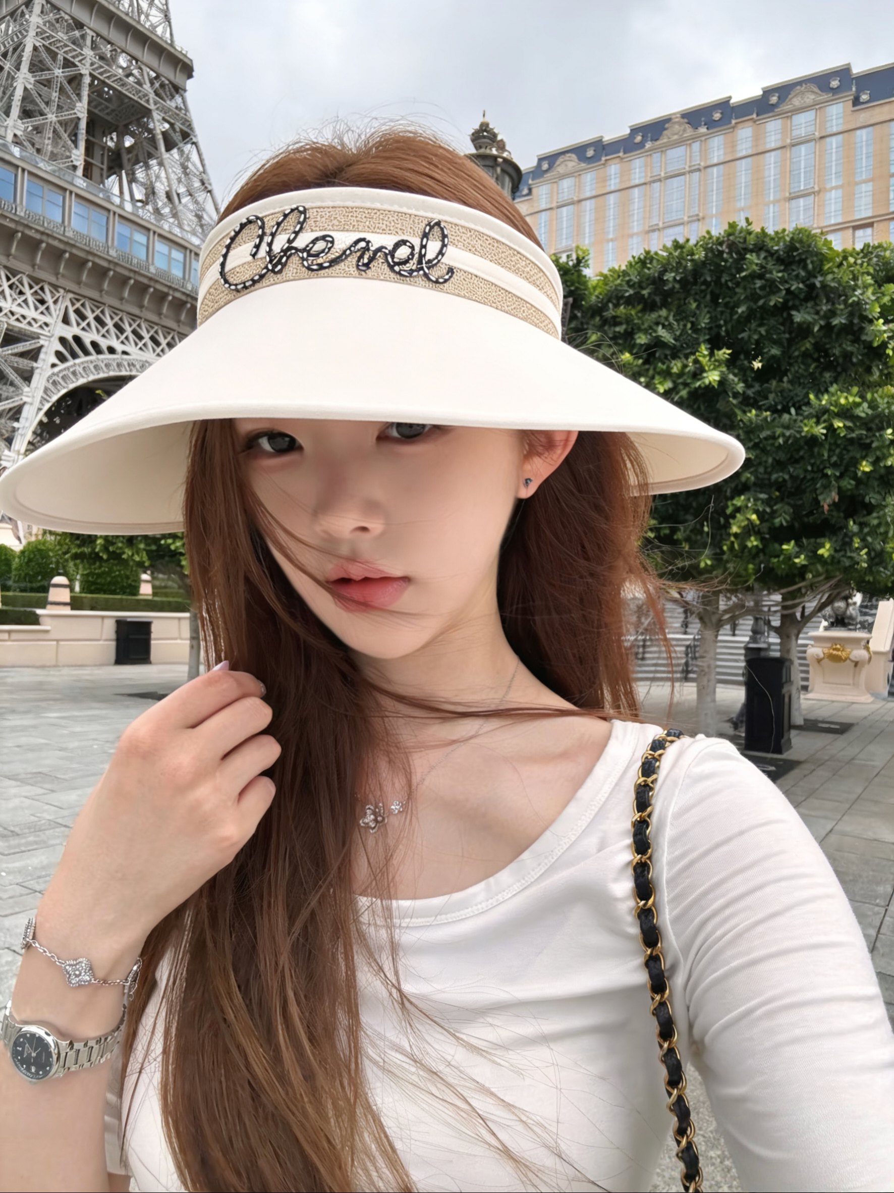 💛配防尘袋 【Chanel香奈儿】2026新款独家款小香遮阳帽空顶帽，🔆遮阳百搭～休闲出街神器