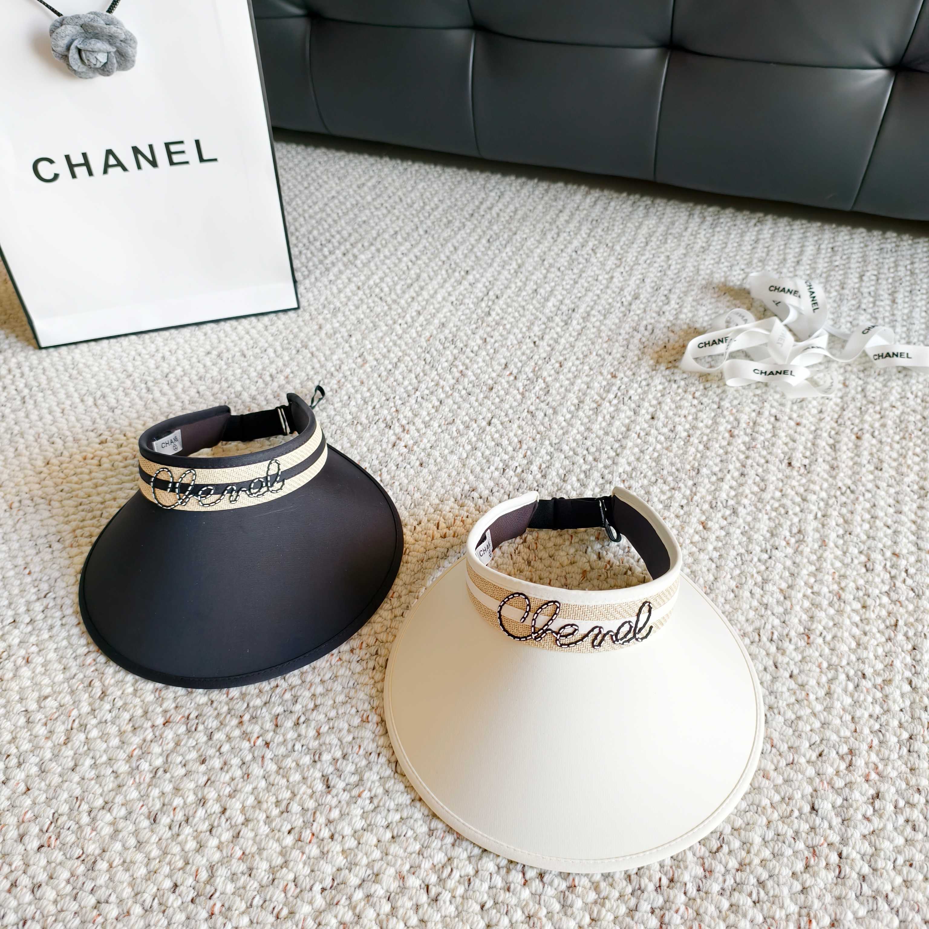 💛配防尘袋 【Chanel香奈儿】2026新款独家款小香遮阳帽空顶帽，🔆遮阳百搭～休闲出街神器