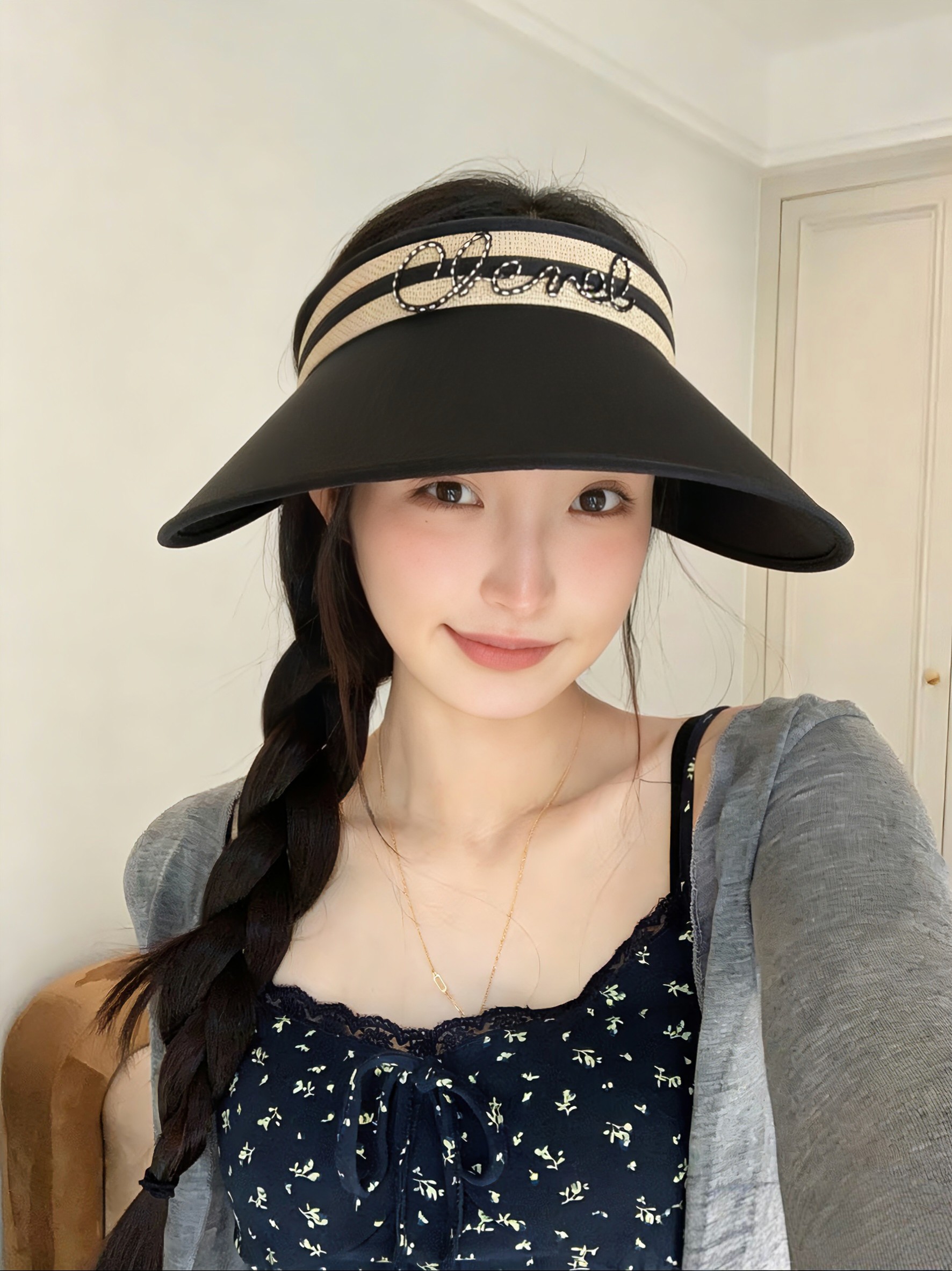 💛配防尘袋 【Chanel香奈儿】2026新款独家款小香遮阳帽空顶帽，🔆遮阳百搭～休闲出街神器