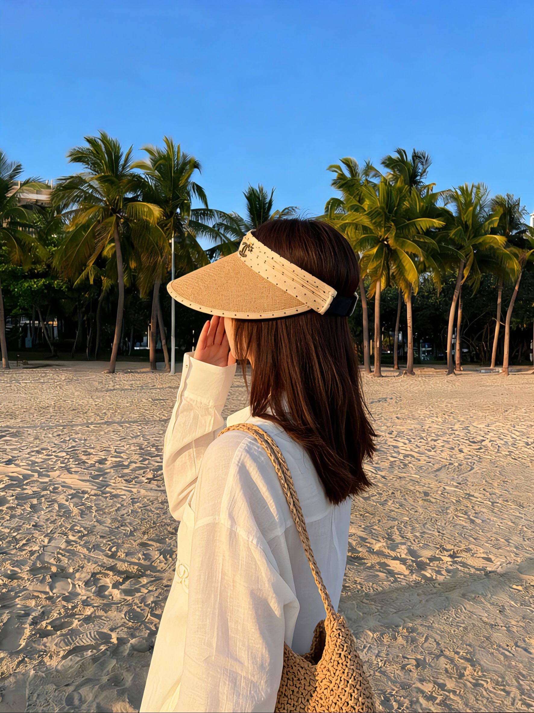 💛配防尘袋 【Chanel香奈儿】2026新款独家款小香拼接款遮阳帽空顶帽，🔆遮阳百搭～休闲出街神器