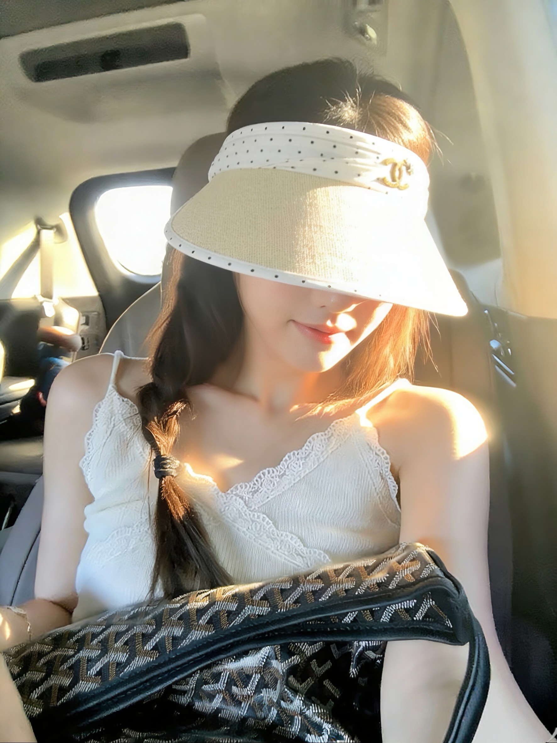 💛配防尘袋 【Chanel香奈儿】2026新款独家款小香拼接款遮阳帽空顶帽，🔆遮阳百搭～休闲出街神器