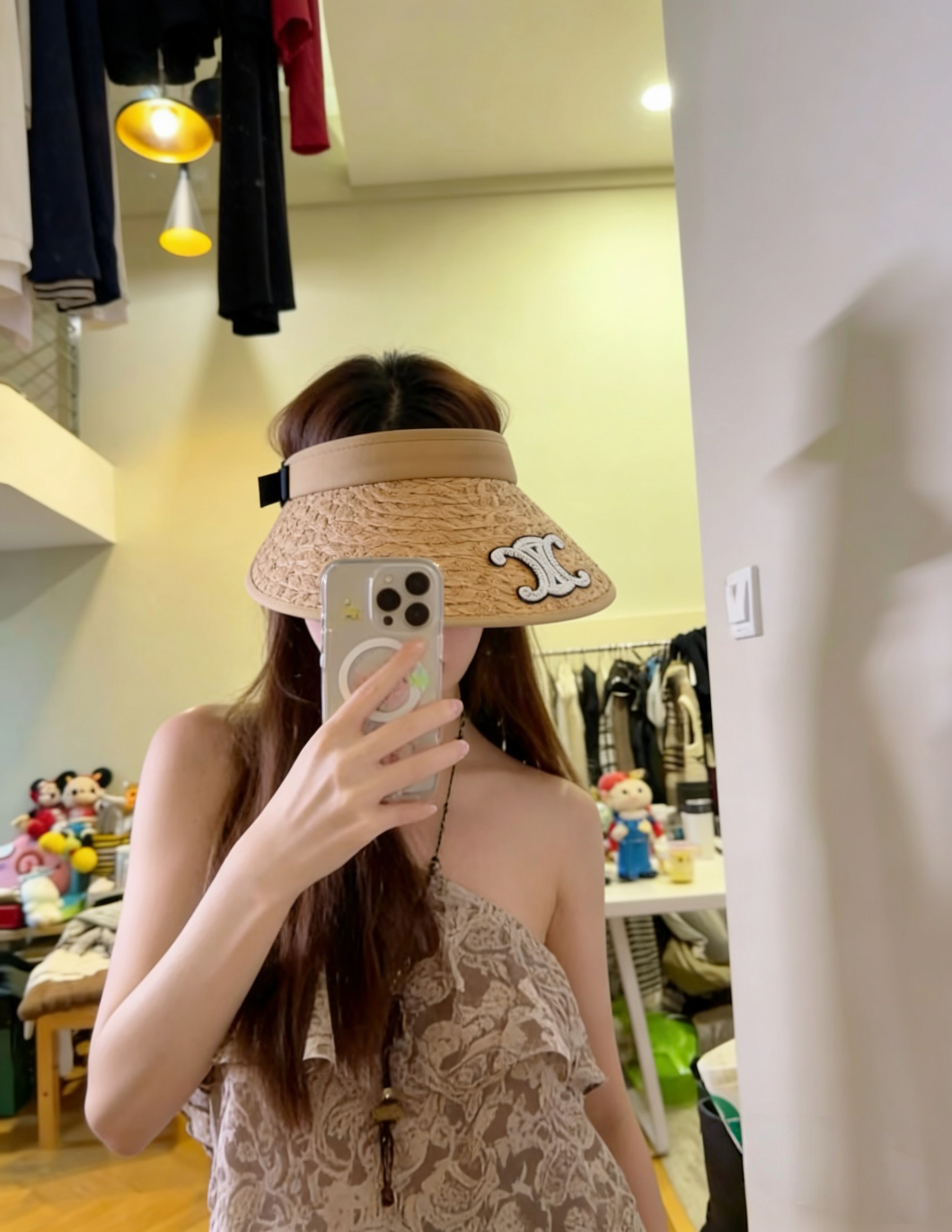 💛配防尘袋 【CELINE赛琳】2026新款独家款密织遮阳帽空顶帽，🔆遮阳百搭～休闲出街神器