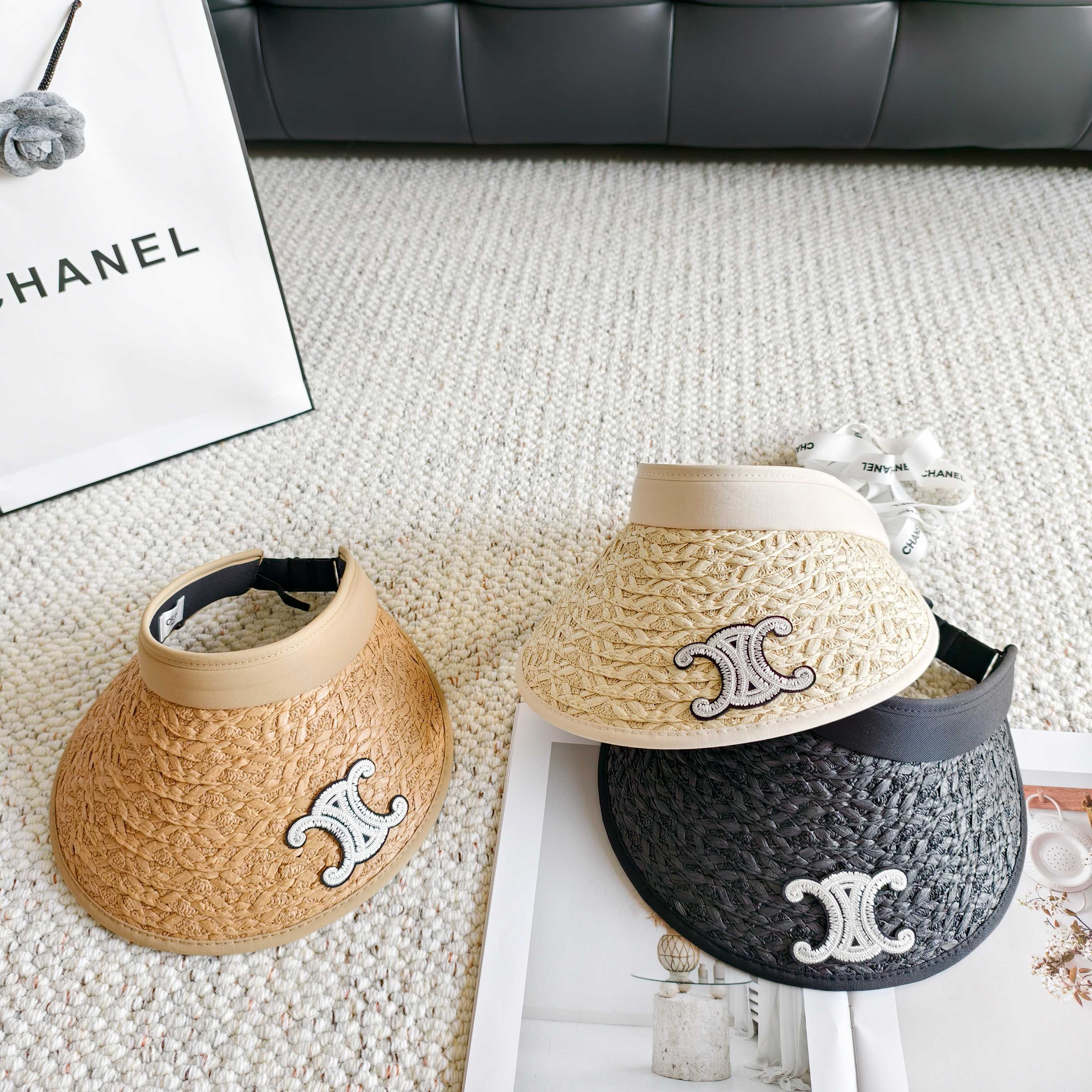 💛配防尘袋 【CELINE赛琳】2026新款独家款密织遮阳帽空顶帽，🔆遮阳百搭～休闲出街神器