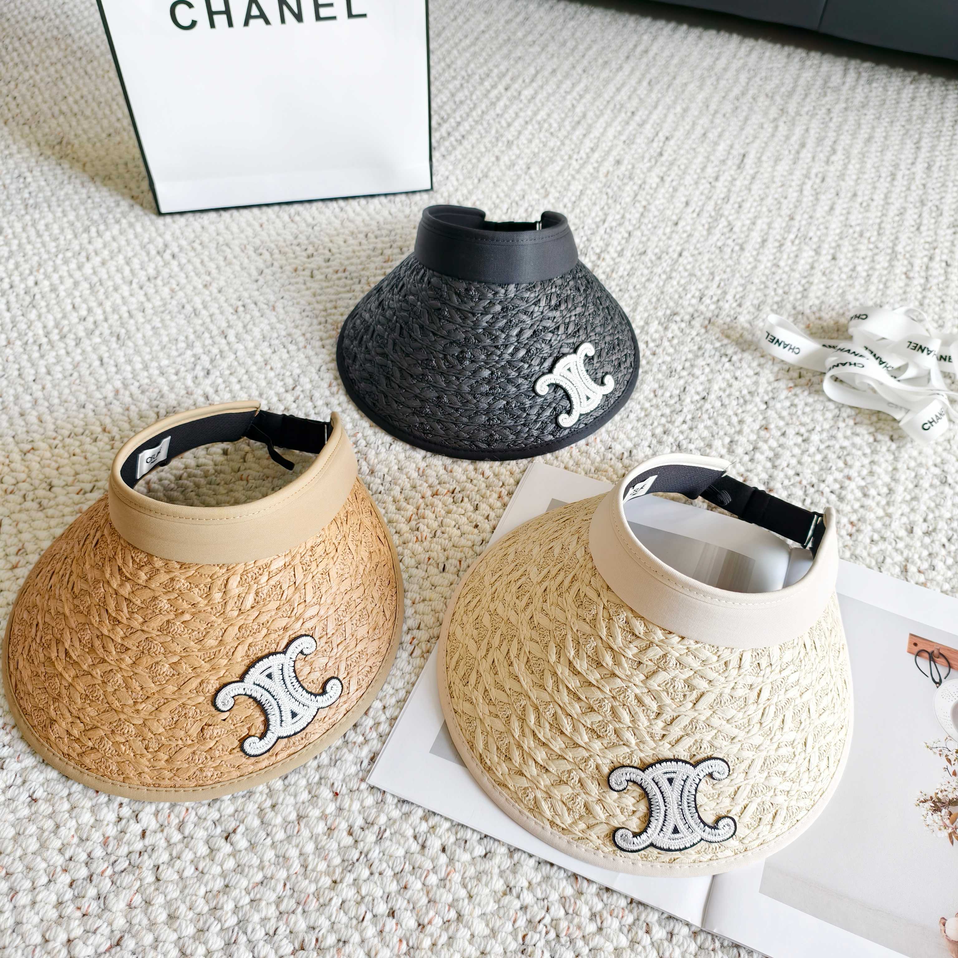 💛配防尘袋 【CELINE赛琳】2026新款独家款密织遮阳帽空顶帽，🔆遮阳百搭～休闲出街神器