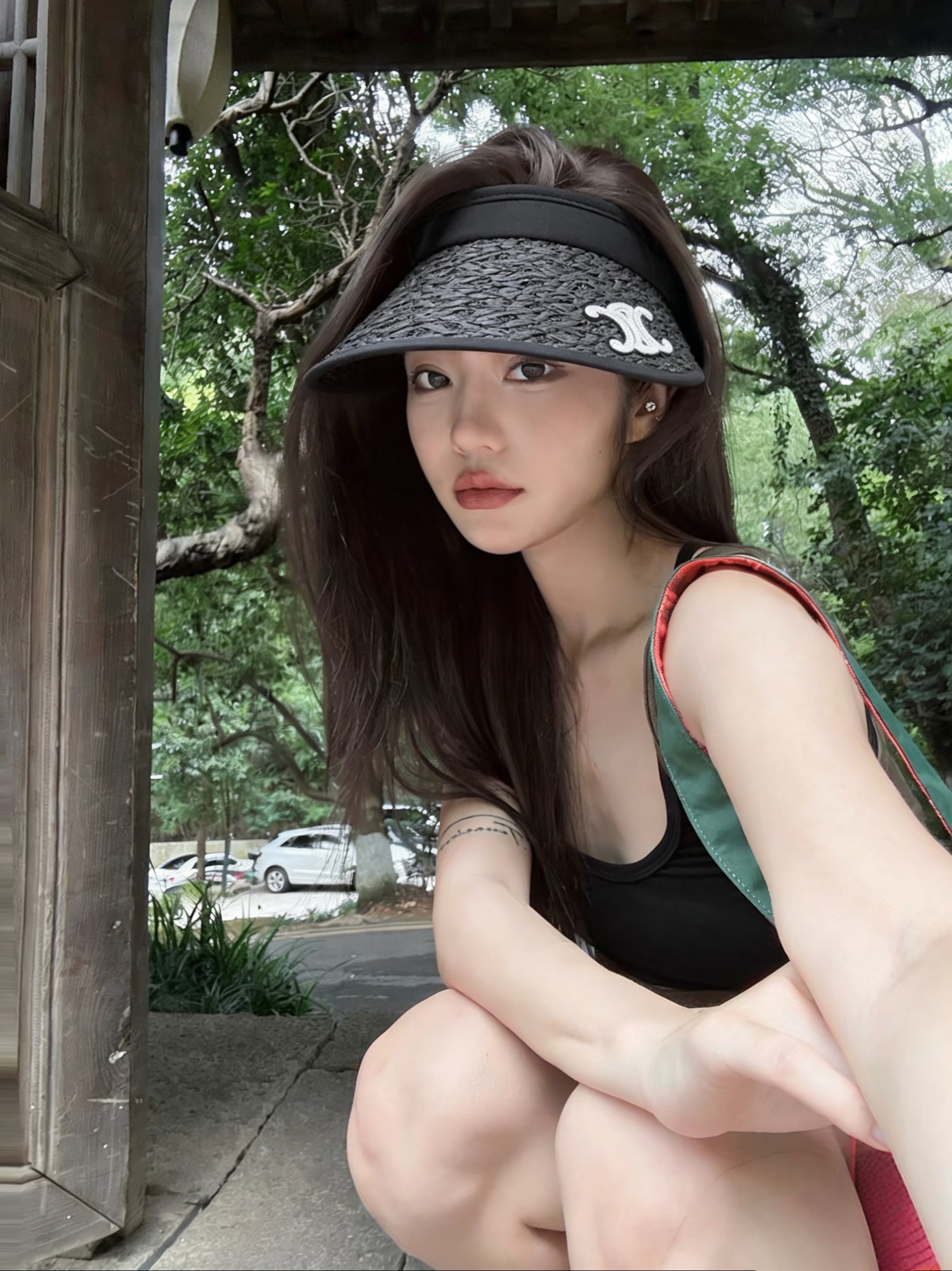 💛配防尘袋 【CELINE赛琳】2026新款独家款密织遮阳帽空顶帽，🔆遮阳百搭～休闲出街神器