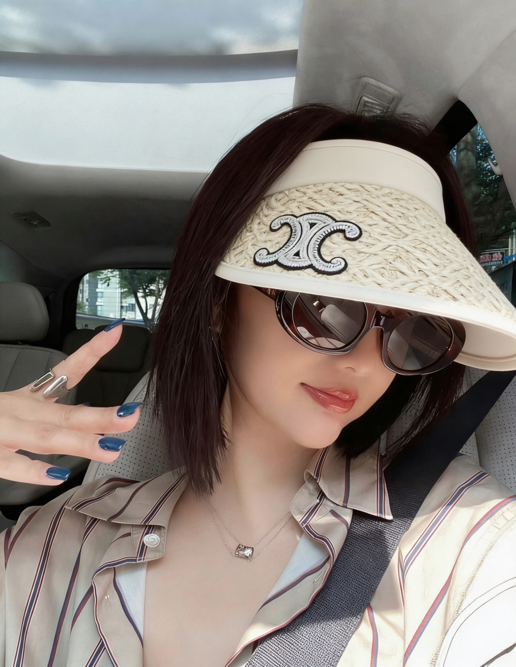 💛配防尘袋 【CELINE赛琳】2026新款独家款密织遮阳帽空顶帽，🔆遮阳百搭～休闲出街神器