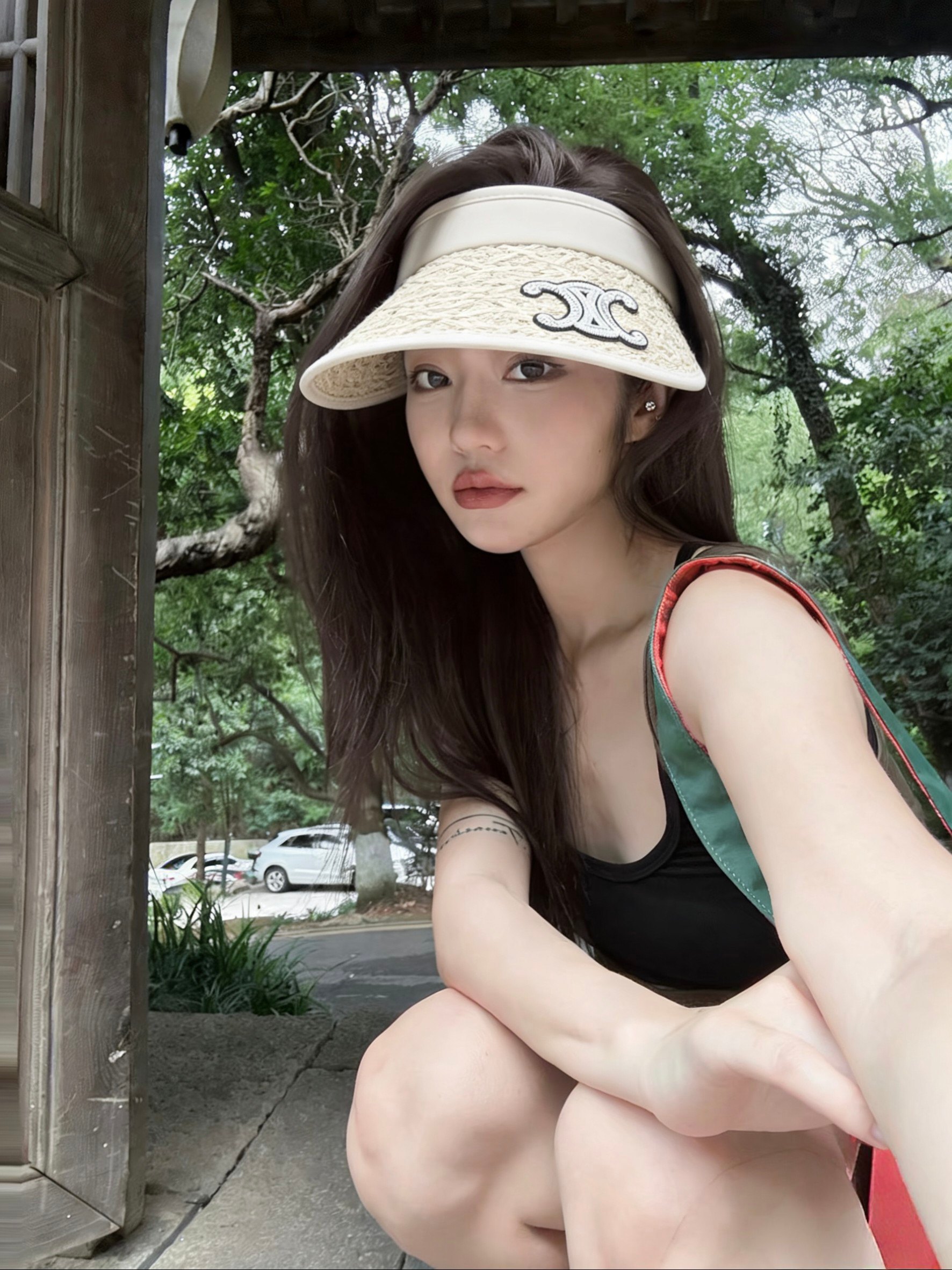 💛配防尘袋 【CELINE赛琳】2026新款独家款密织遮阳帽空顶帽，🔆遮阳百搭～休闲出街神器