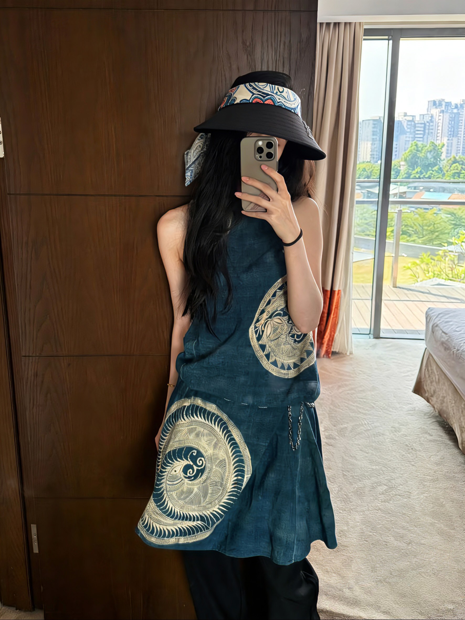 💛配防尘袋 【YSL圣罗兰】2026新款独家款民族风遮阳帽空顶帽，🔆遮阳百搭～休闲出街神器