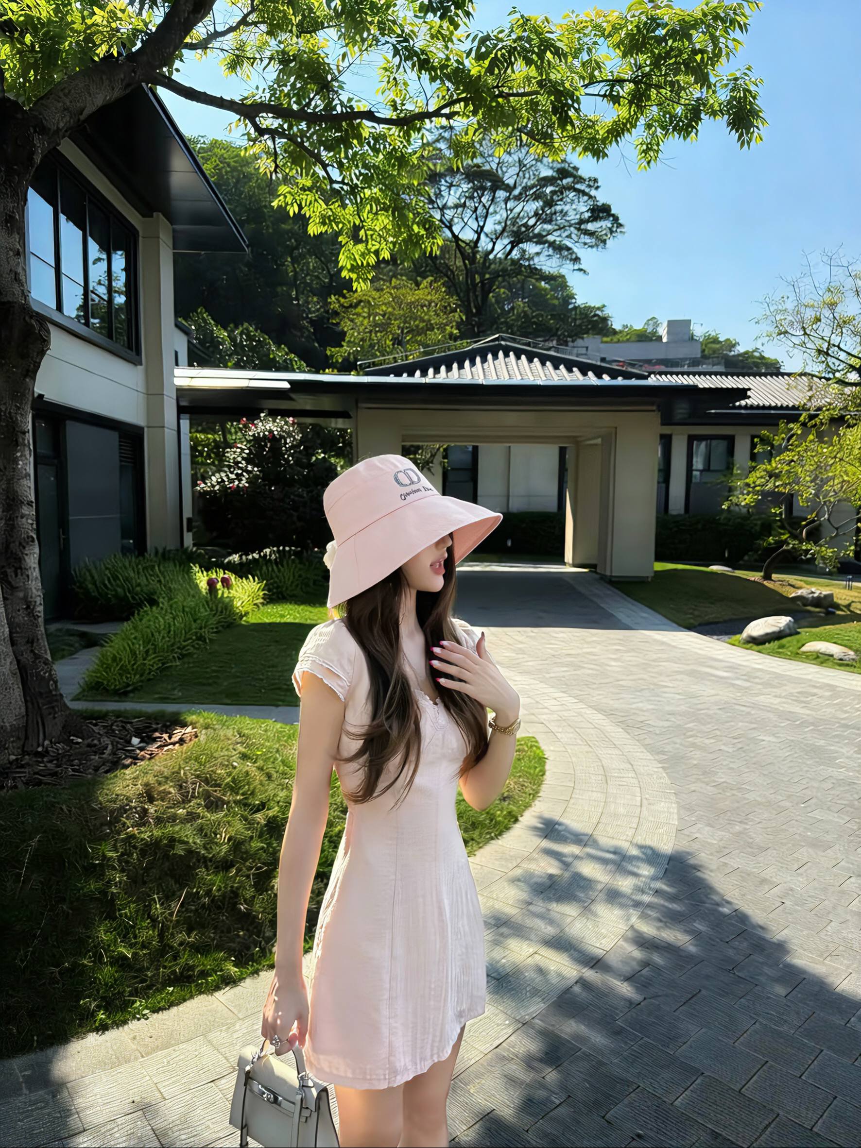 💛配防尘袋【DIOR迪奥】2026新款独家蝴蝶结大沿渔夫帽，🔆百搭日常款～休闲出街#