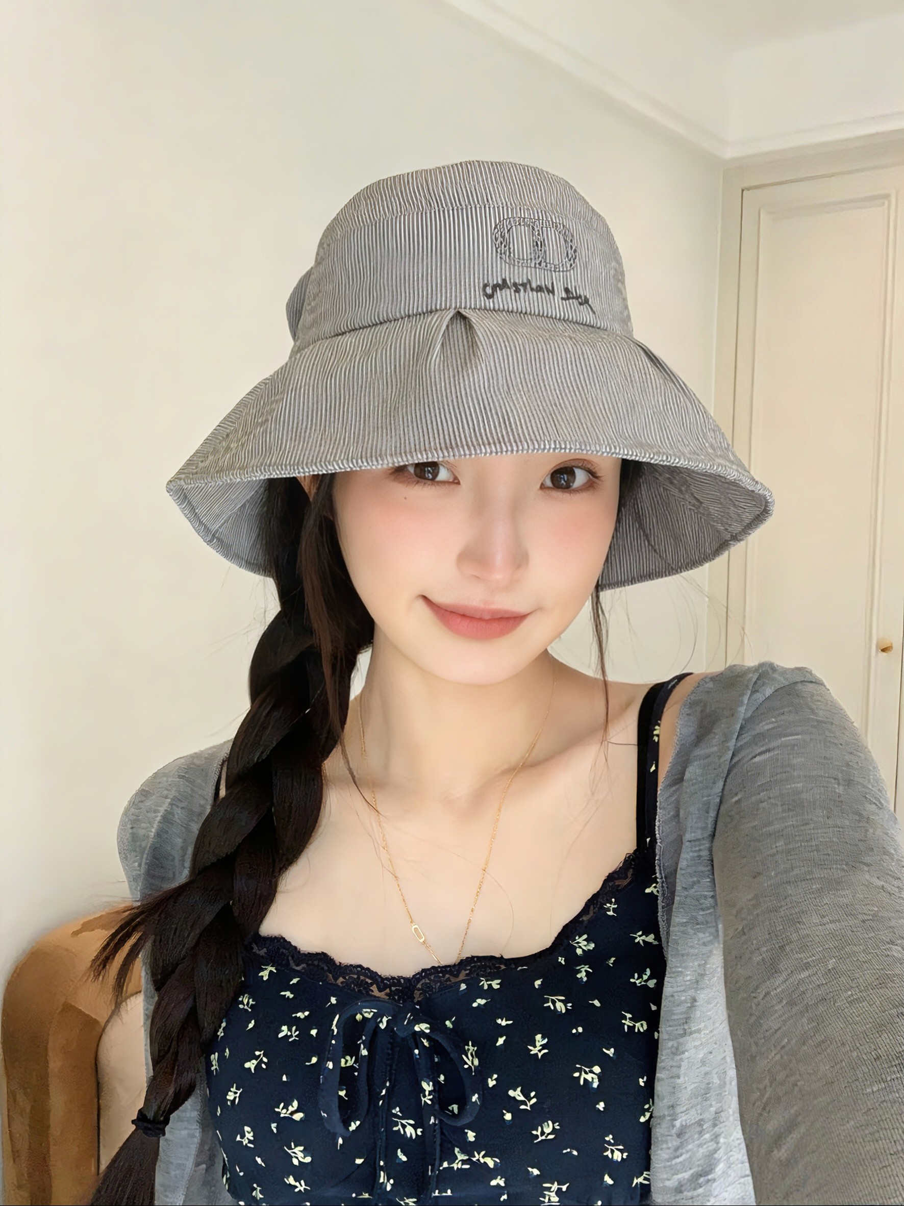 💛配防尘袋【DIOR迪奥】2026新款独家蝴蝶结大沿渔夫帽，🔆百搭日常款～休闲出街#