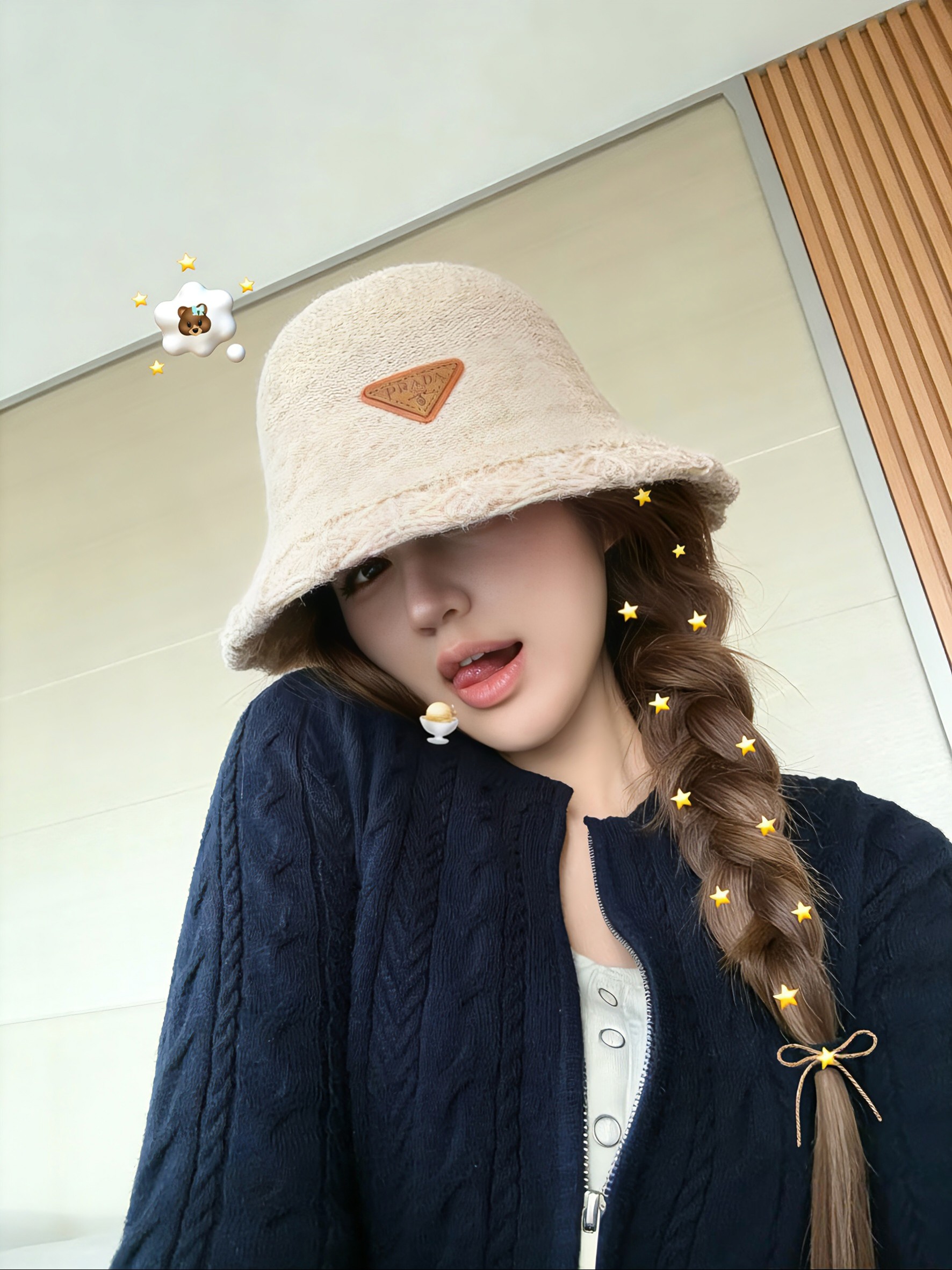 NO:765495,Specially equipped with dust bag [PRADA] 2026 new knitted bucket hat bucket hat, versatile daily style ~ casual outing #hat straw hat bucket hat baseball cap, hat, prada, prada, espadrilles, hats19860909特配防尘袋【PRADA普拉达】2026新款针织桶帽渔夫帽,百搭日常款～休闲出街#帽子草帽渔夫帽棒球帽,帽子,prada,prada,espadrilles,hats,hat