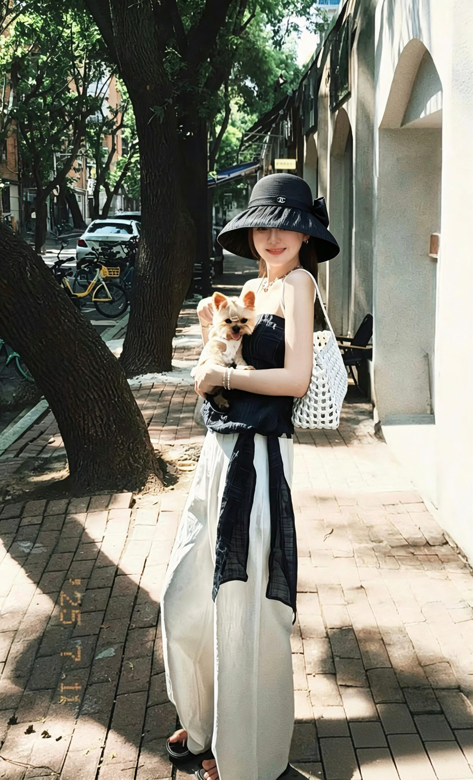 💛配防尘袋【CHANEL香奈儿】2026新款拼接大沿遮阳编织渔夫帽独特设计～度假首选