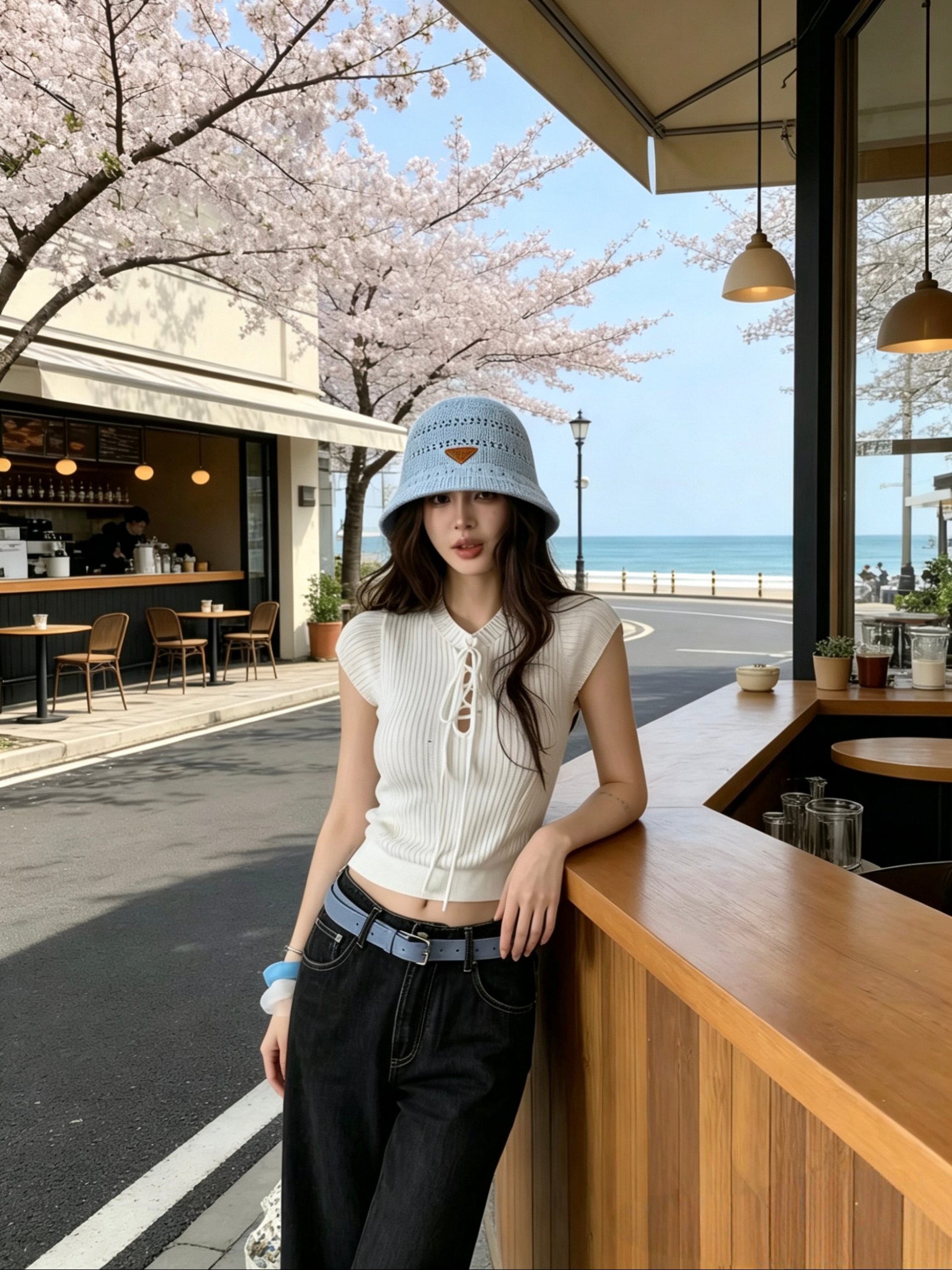 💛配防尘袋【PRADA普拉达】2026新款皮标遮阳编织小桶帽渔夫帽独特设计～度假首选