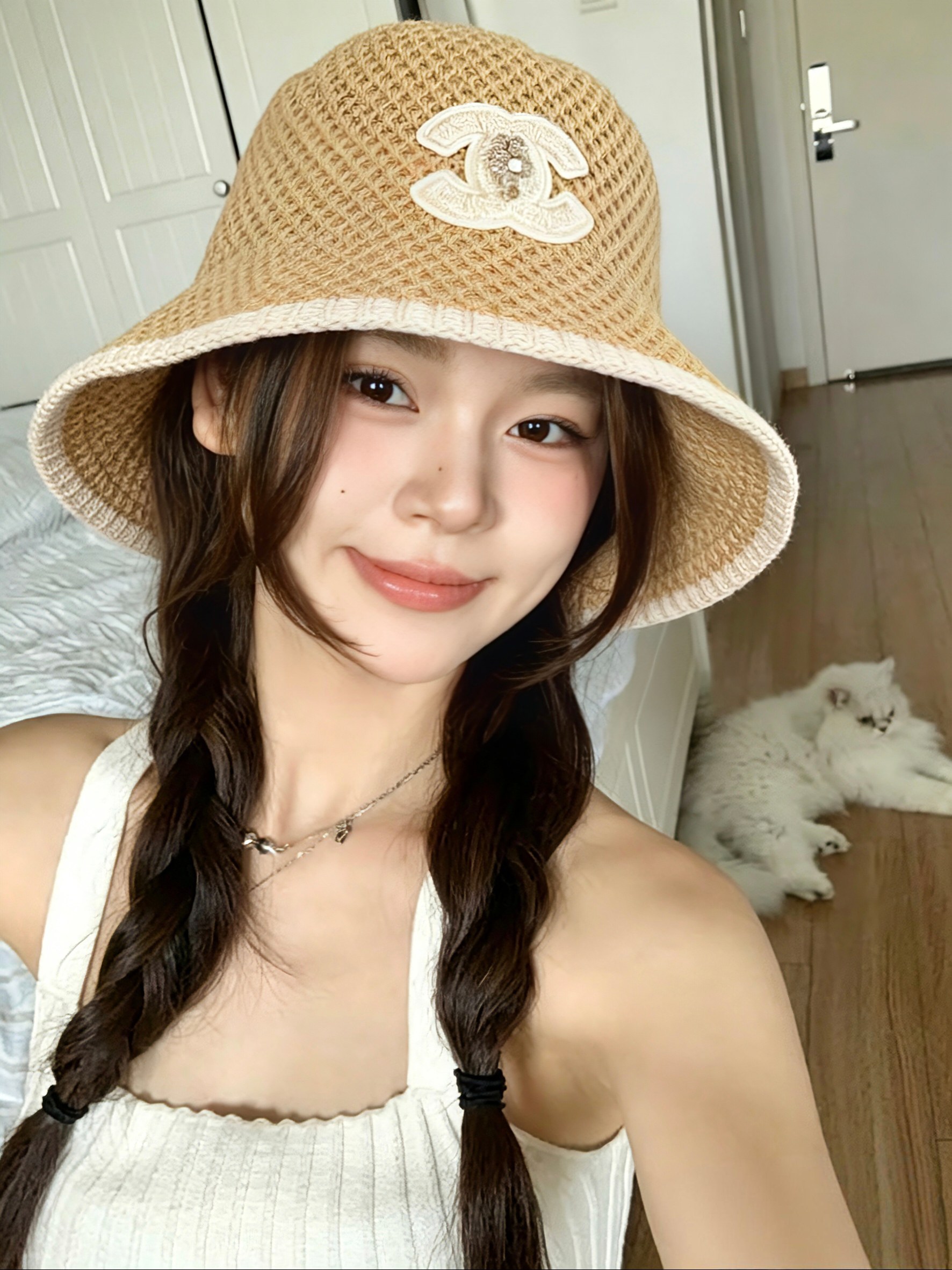 NO:823759,Specially equipped with dust bag [Chanel Chanel] 2026 spring and summer new style small fragrance color matching simple and elegant bucket hat, unique design ~ a retro literary hat straw hat bucket hat baseball cap, hat, chanel, chanel, espadrilles, hats19860909特配防尘袋【Chanel香奈儿】2026春夏新款小香风拼色简约大方渔夫帽, 独特设计～复古文艺的一款帽子草帽渔夫帽棒球帽,帽子,chanel,chanel,espadrilles,hats,hat