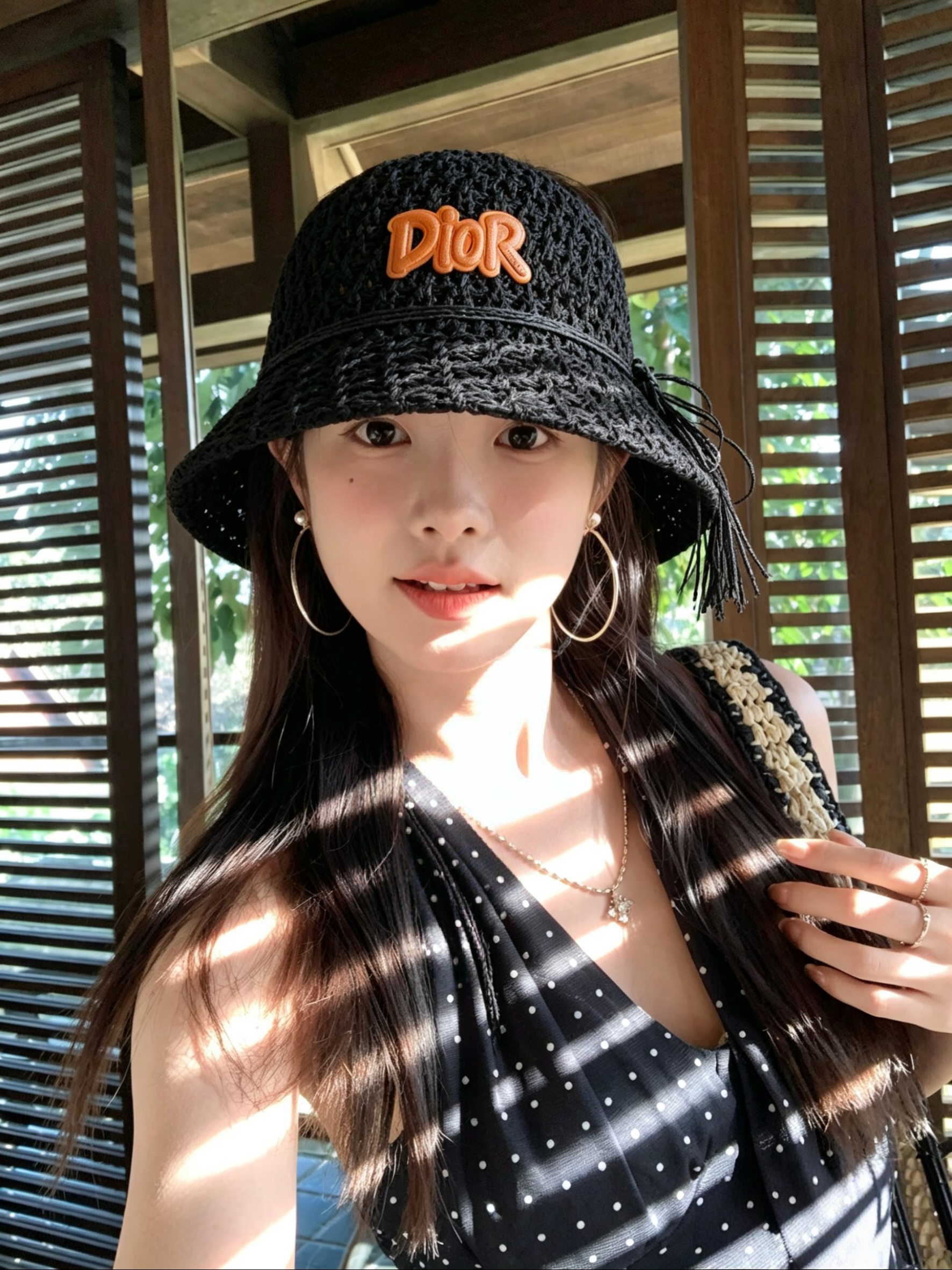 特💛配防尘袋【DIOR迪奥】2026春夏新款草编度假渔夫帽草帽，独特设计～复古文艺的一款