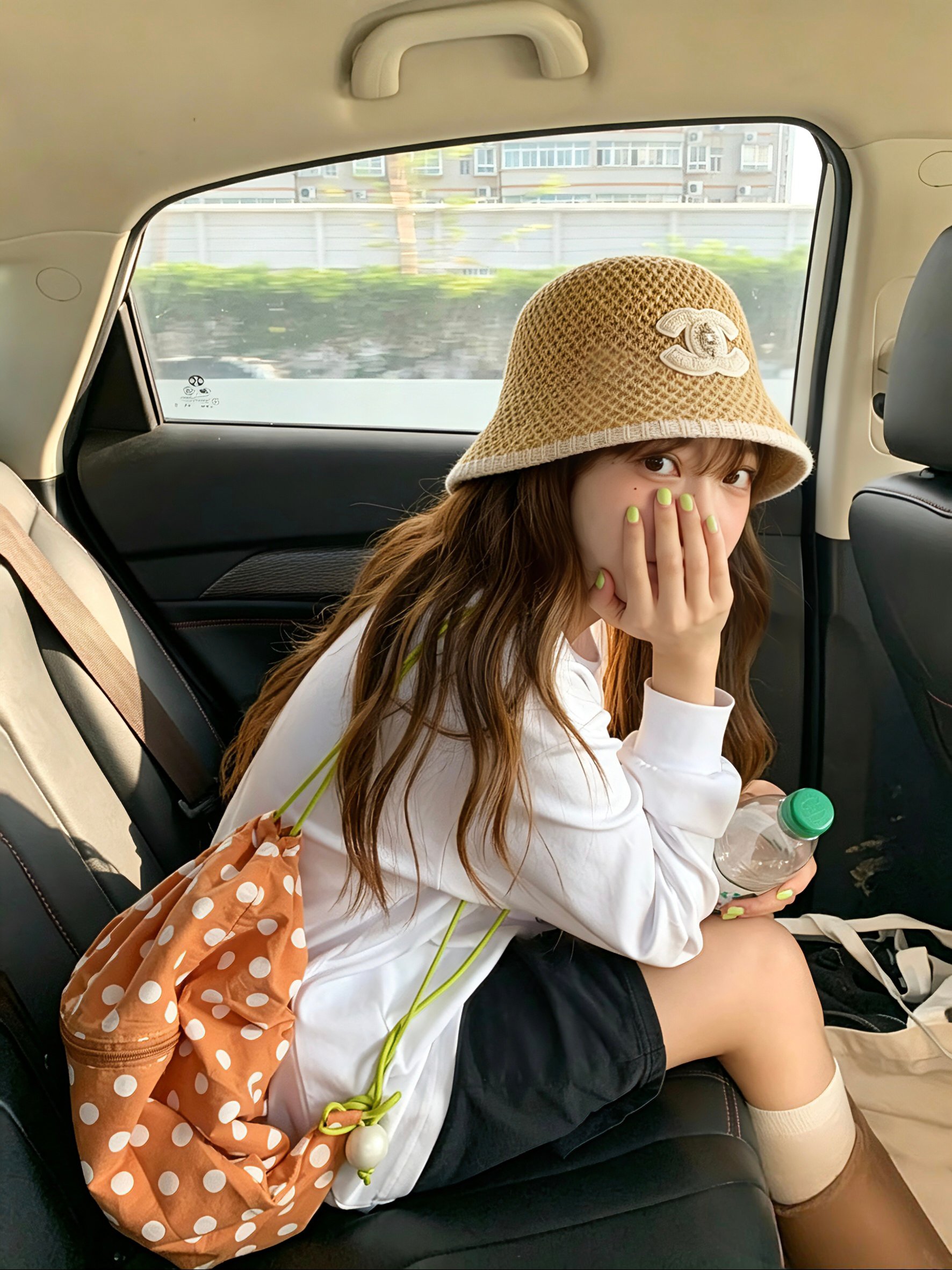 💛配防尘袋【Chanel香奈儿】2026春夏新款小香风拼色简约大方渔夫帽，独特设计～复古文艺的一款