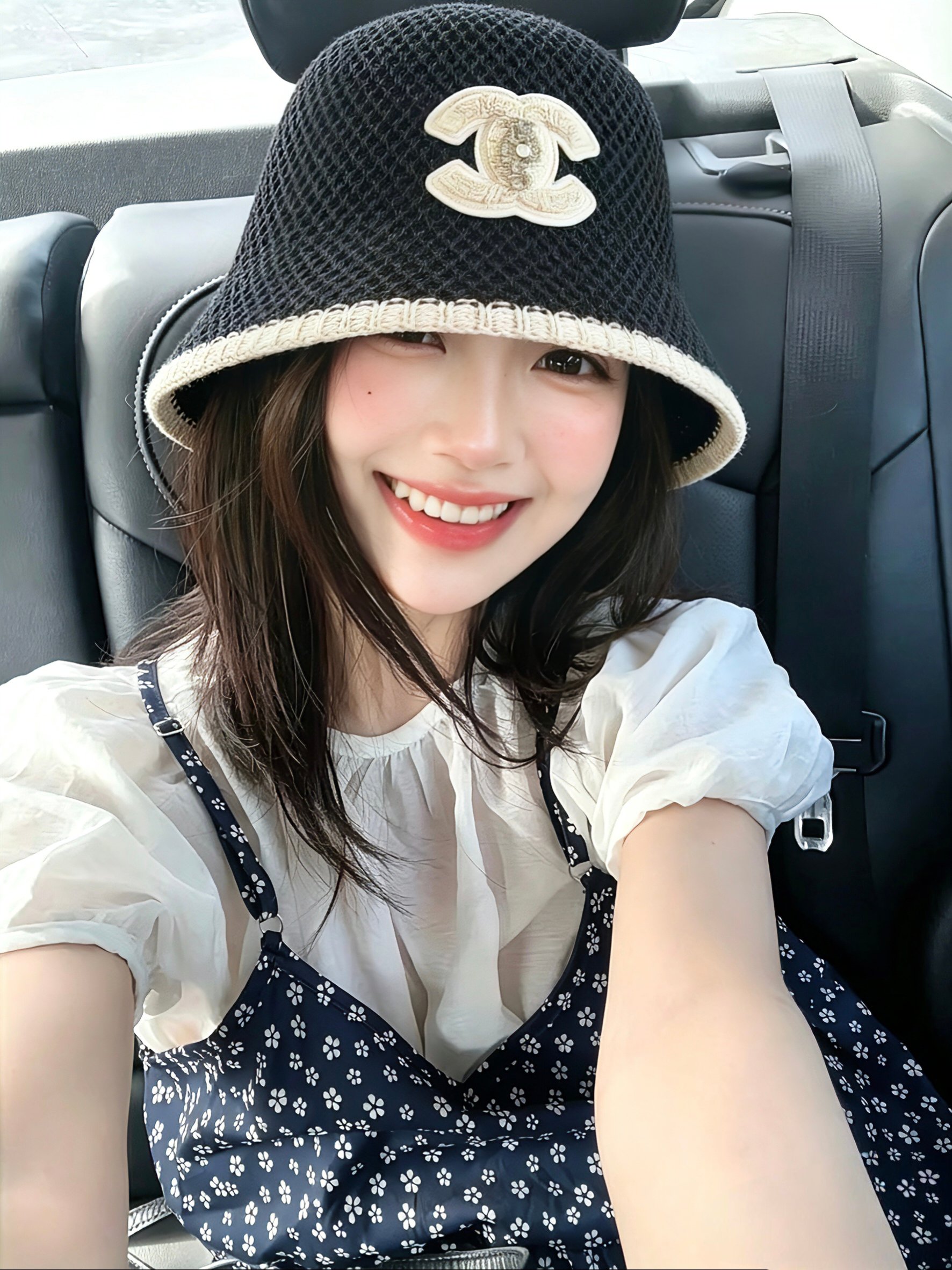 💛配防尘袋【Chanel香奈儿】2026春夏新款小香风拼色简约大方渔夫帽，独特设计～复古文艺的一款