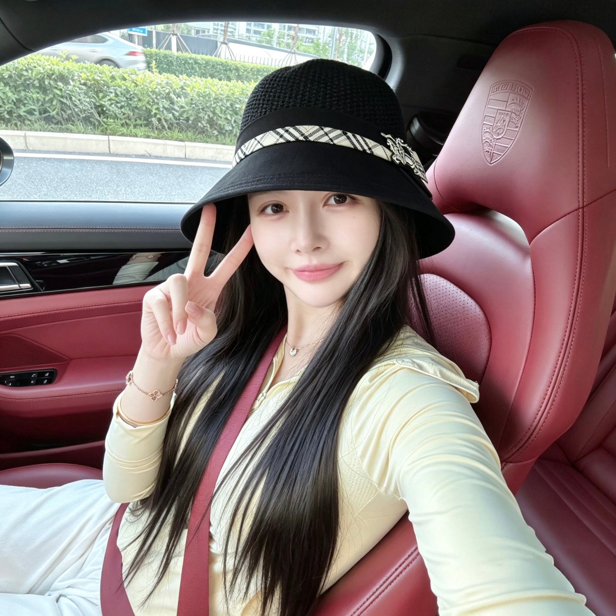 💛配防尘袋【Burberry巴宝莉】2026新款条纹编织款渔夫帽，🔆百搭日常款～休闲出街#