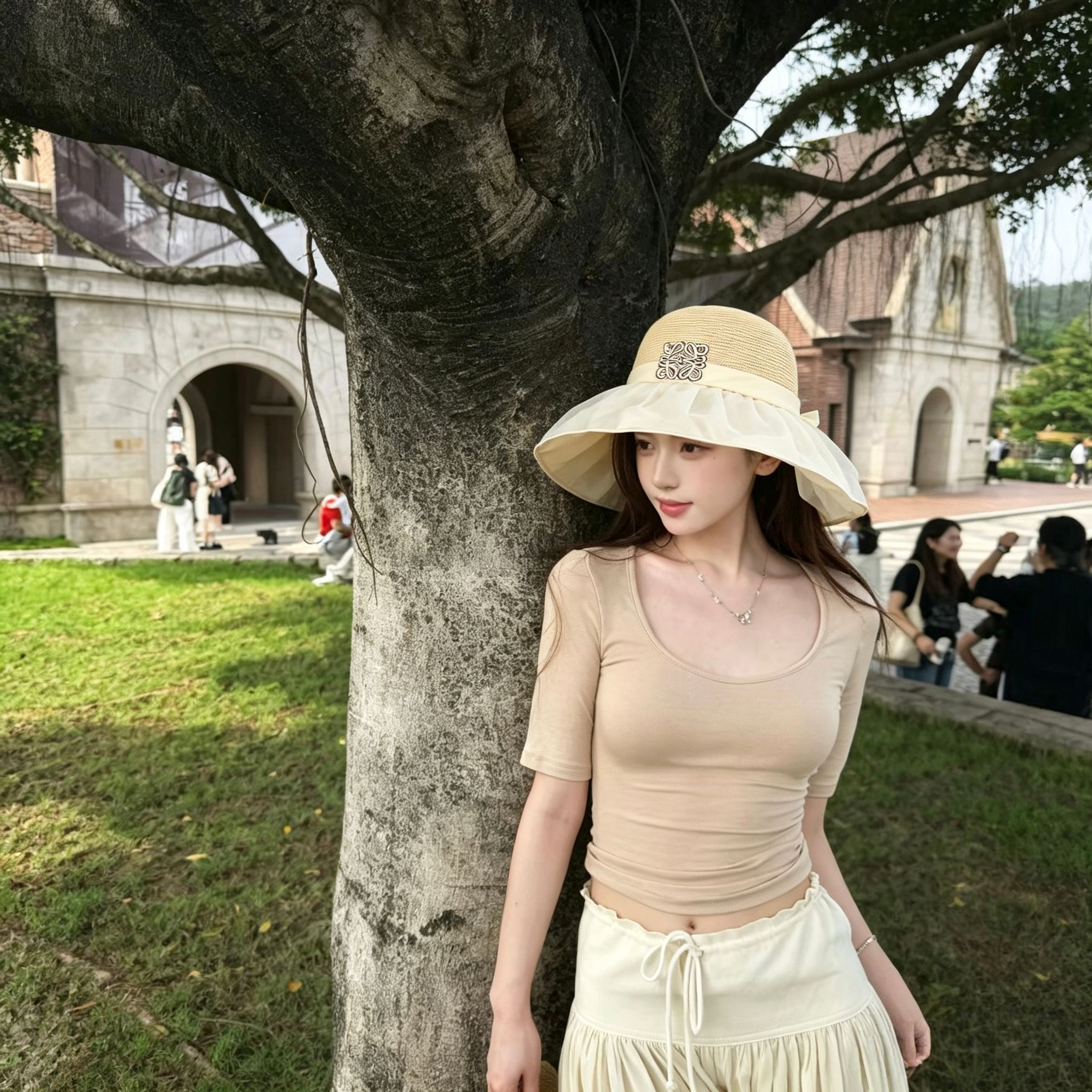 特💛配防尘袋【LOEWE罗意威】2026新款黑胶大沿防晒渔夫帽，🔆百搭日常款～休闲出街#