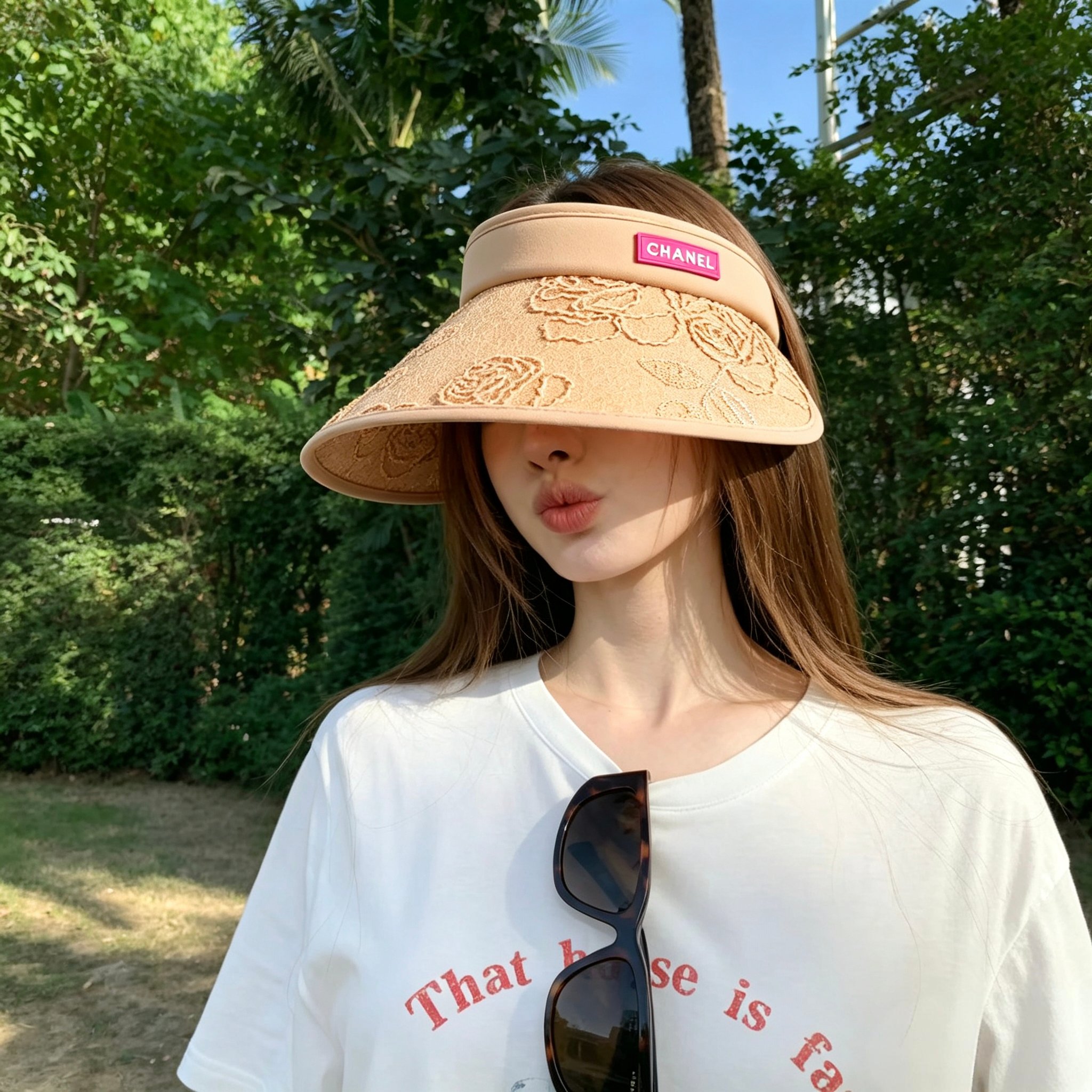 💛配防尘袋 【Chanel香奈儿】2026新款独家小香风大沿遮阳帽空顶帽，🔆遮阳百搭～休闲出街神器