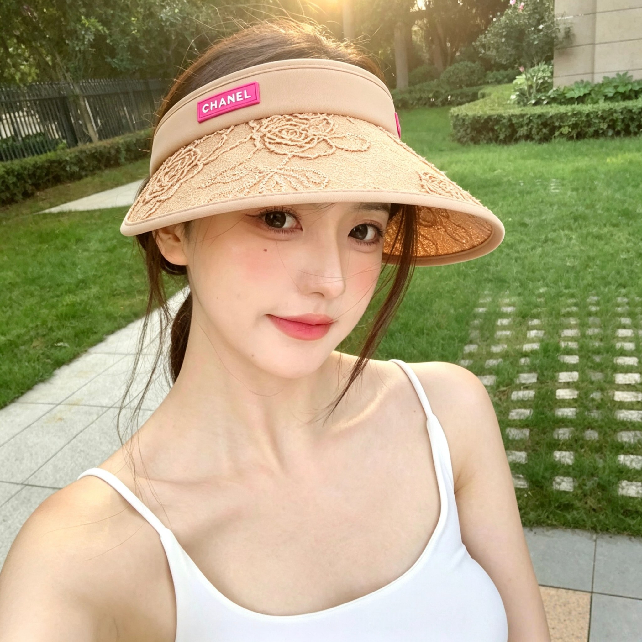 💛配防尘袋 【Chanel香奈儿】2026新款独家小香风大沿遮阳帽空顶帽，🔆遮阳百搭～休闲出街神器