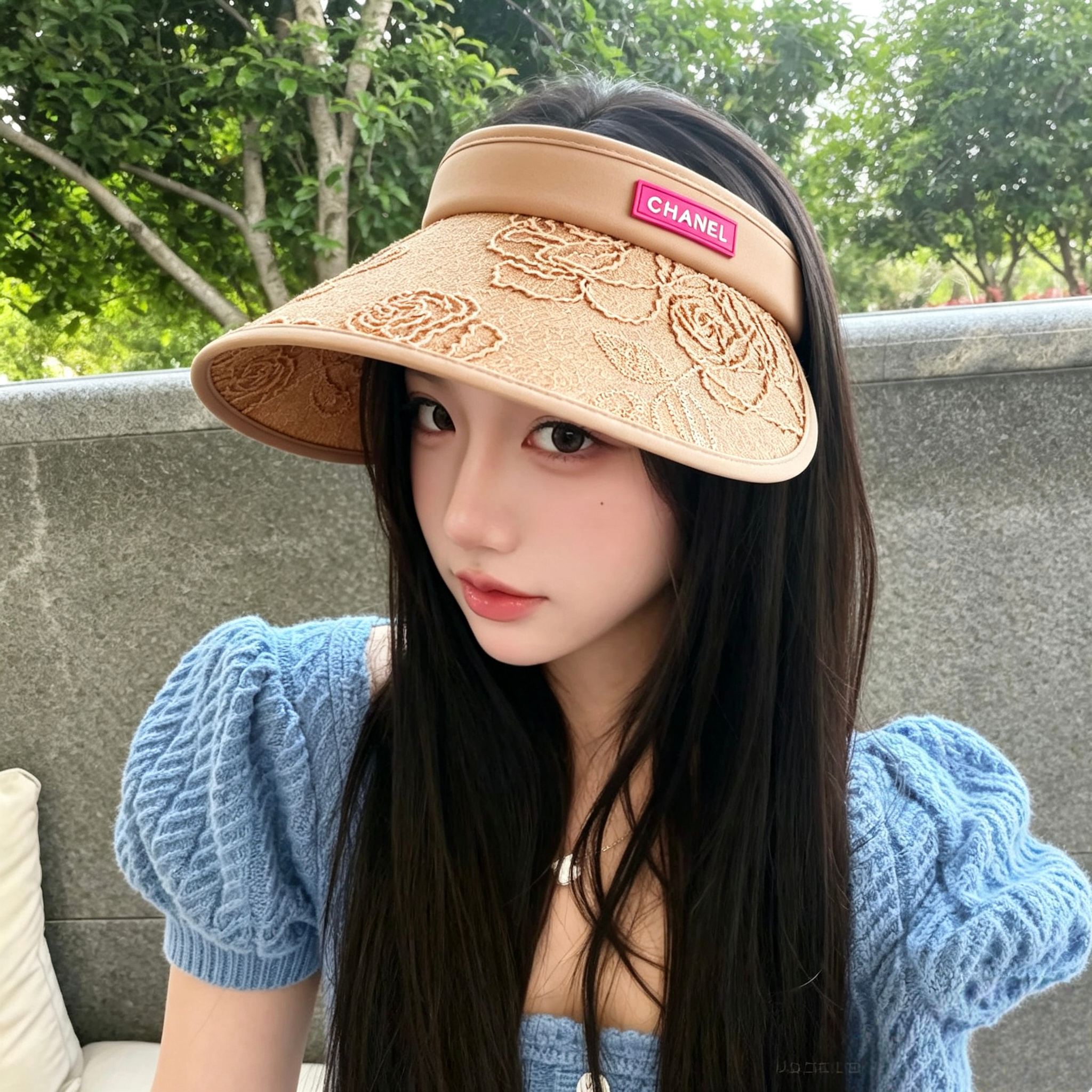 💛配防尘袋 【Chanel香奈儿】2026新款独家小香风大沿遮阳帽空顶帽，🔆遮阳百搭～休闲出街神器