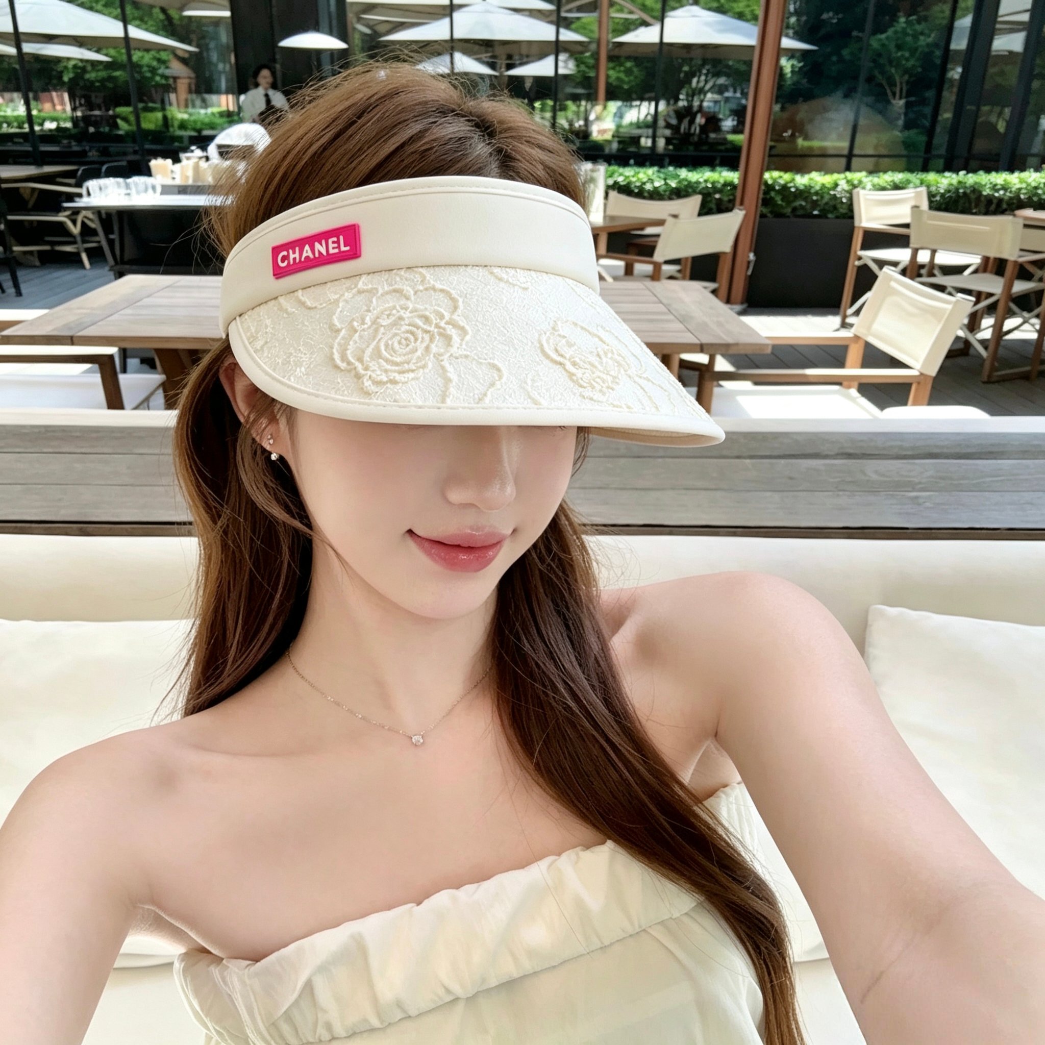 💛配防尘袋 【Chanel香奈儿】2026新款独家小香风大沿遮阳帽空顶帽，🔆遮阳百搭～休闲出街神器