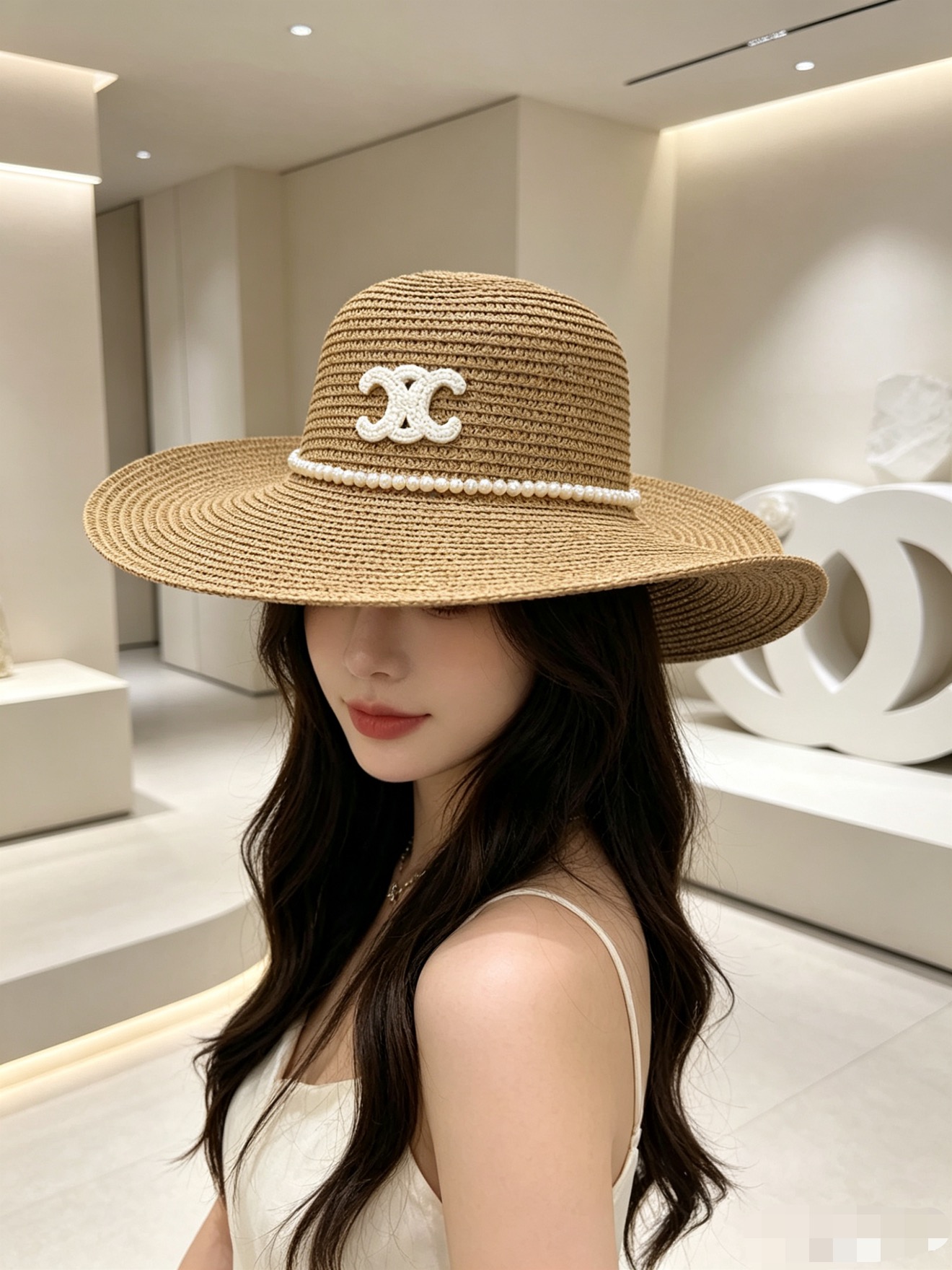 NO:883467,Special price with dust bag. [CELINE Celine] 2026 new round dome small fragrant style big brimmed straw hat, sunshade and easy to match, street travel hat straw hat fisherman hat baseball cap, hat, celine, celine, espadrilles, hats19860909特价配防尘袋.【CELINE赛琳】2026新款圆顶小香风大沿草帽,遮阳又好搭,出街旅行单品帽子草帽渔夫帽棒球帽,帽子,celine,celine,espadrilles,hats,hat