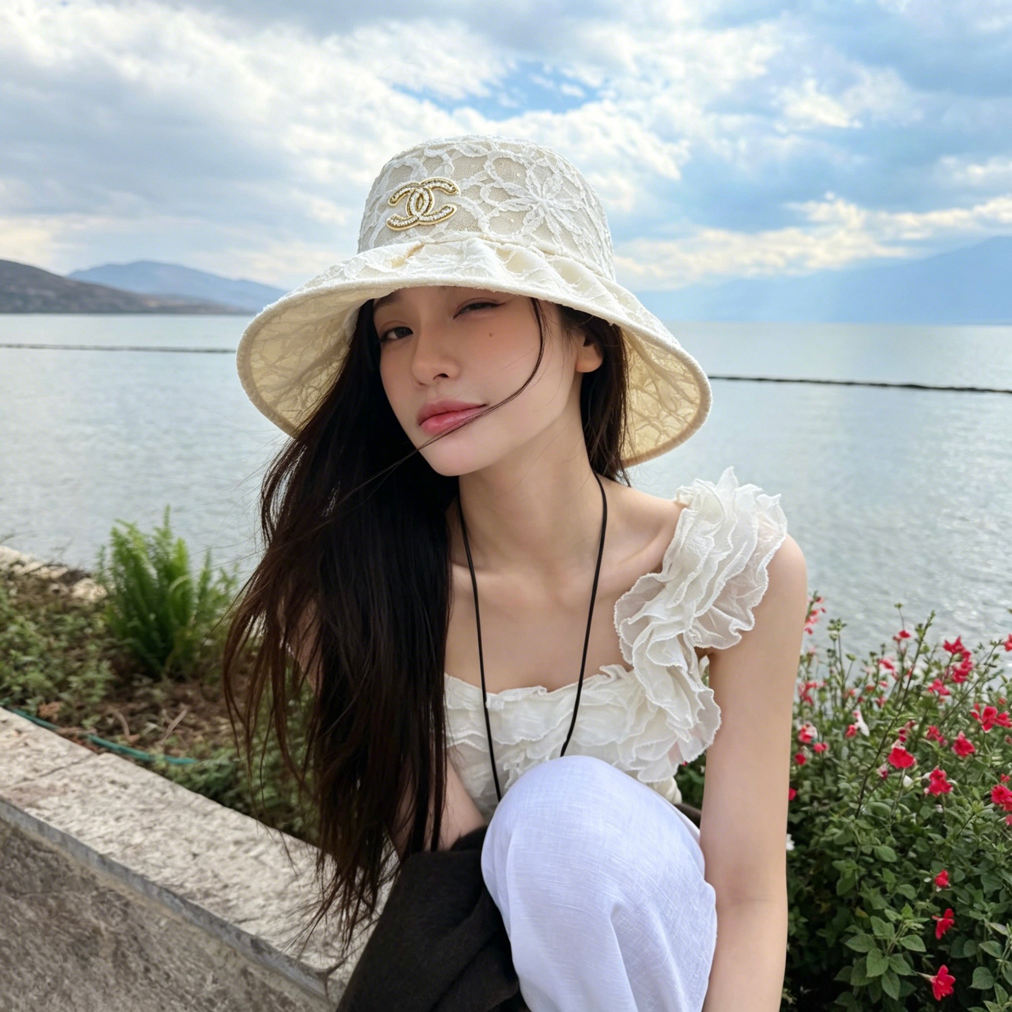 NO:897016,Specially equipped with dust bag [CHANEL Chanel] 2026 new small fragrant pattern large-brimmed bucket hat, versatile daily style ~ casual street #hat straw hat bucket hat baseball cap, hat, chanel, chanel, espadrilles, hats19860909特配防尘袋【CHANEL香奈儿】2026新款小香风纹路大沿渔夫帽,百搭日常款～休闲出街#帽子草帽渔夫帽棒球帽,帽子,chanel,chanel,espadrilles,hats,hat