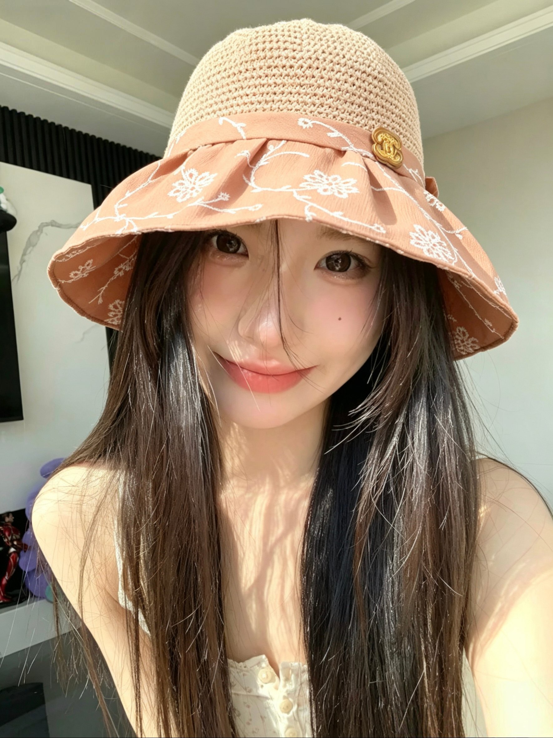 💛配防尘袋【CHANEL香奈儿】2026新款小香风纹路大沿渔夫帽，🔆百搭日常款～休闲出街#
