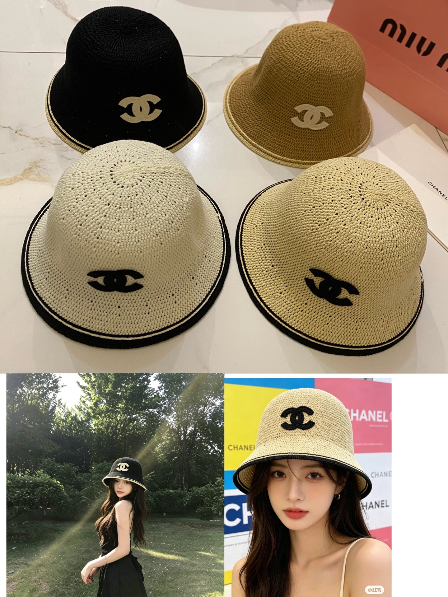 NO:927927,19860909特价配防尘袋【CHANEL香奈儿】2026新款简约手钩拼色小香渔夫帽,百搭日常款～休闲出街#帽子草帽渔夫帽棒球帽,帽子,chanel,chanel,espadrilles,hats,hat