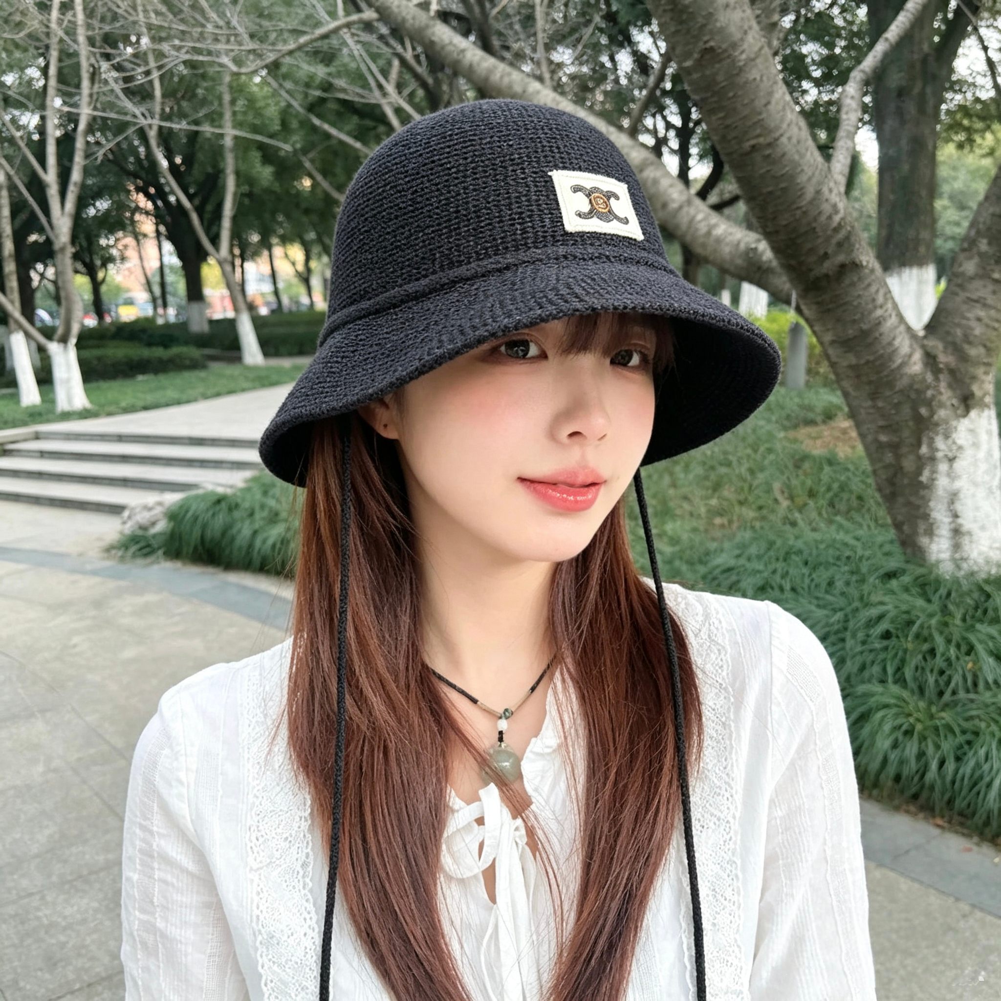 💛配防尘袋【CELINE赛琳】2026新款编织不规则款渔夫帽，🔆百搭日常款～休闲出街#
