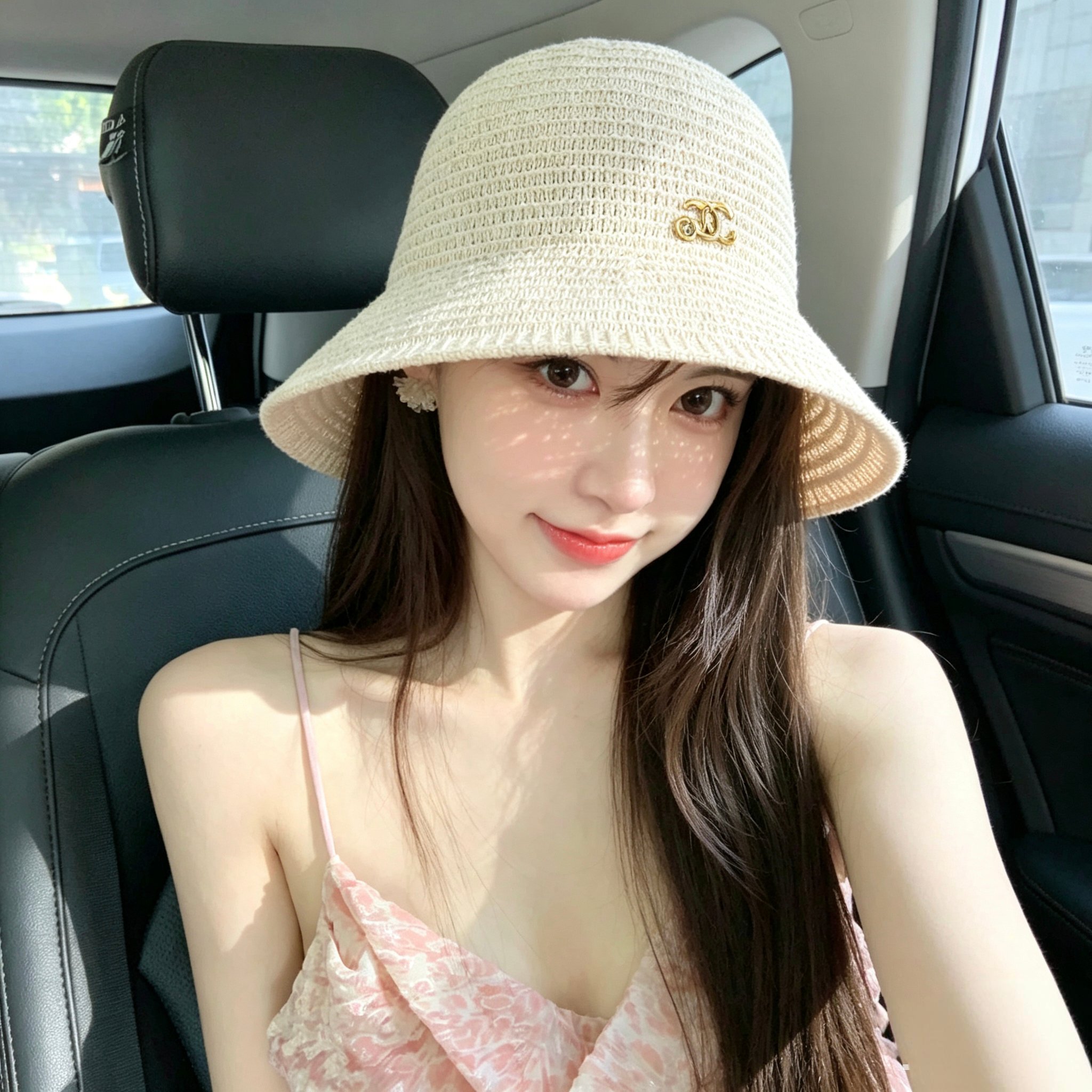 💛配防尘袋【CHANEL香奈儿】2026新款编织小香风渔夫帽，🔆百搭日常款～休闲出街#