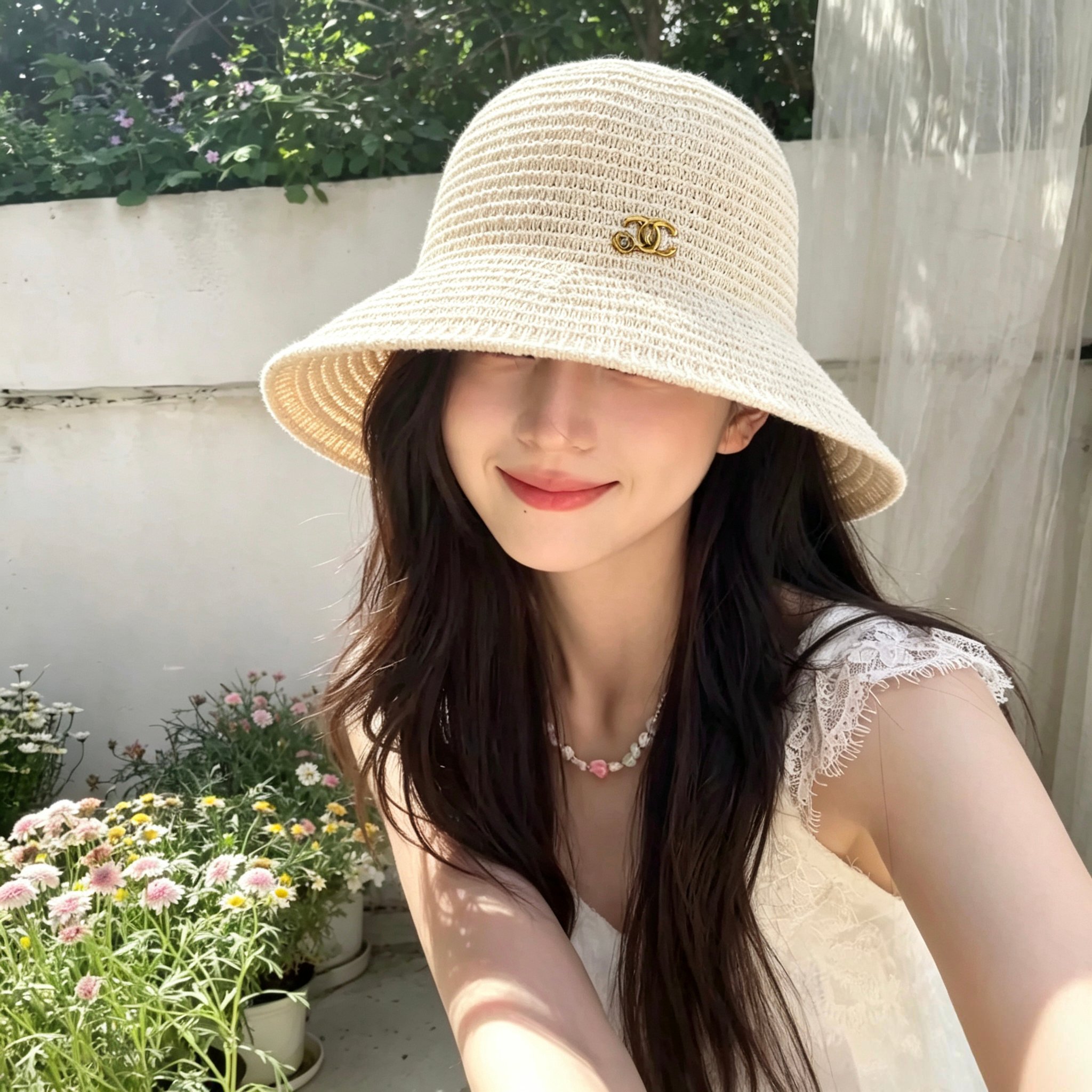 💛配防尘袋【CHANEL香奈儿】2026新款编织小香风渔夫帽，🔆百搭日常款～休闲出街#
