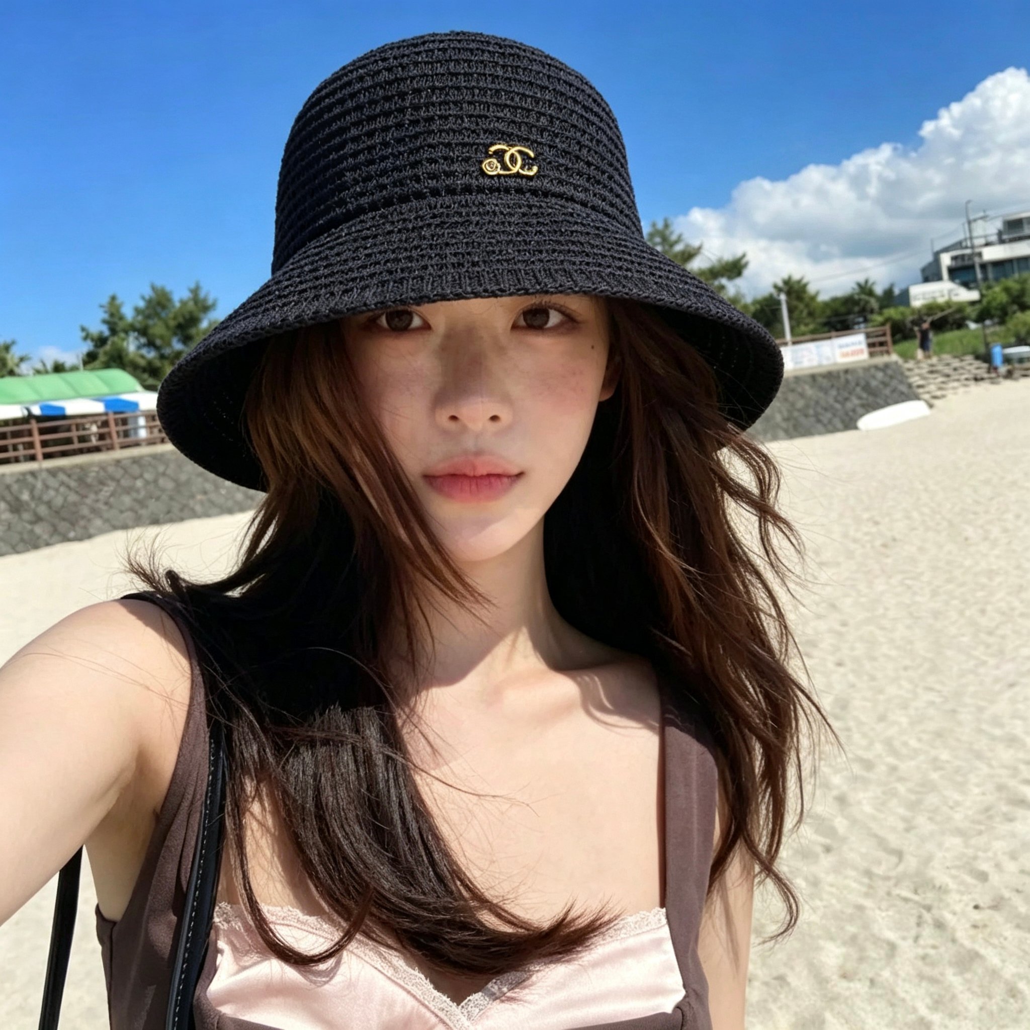 💛配防尘袋【CHANEL香奈儿】2026新款编织小香风渔夫帽，🔆百搭日常款～休闲出街#