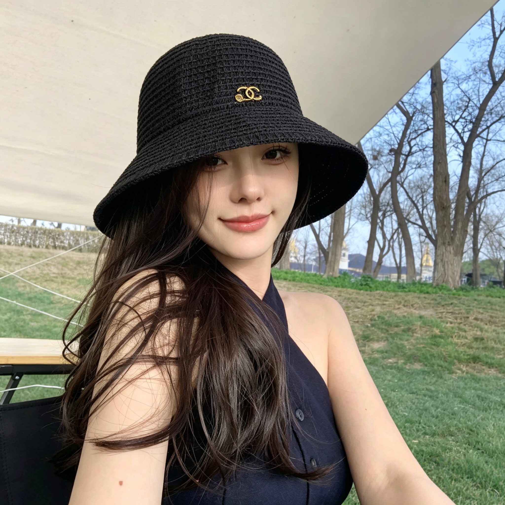 💛配防尘袋【CHANEL香奈儿】2026新款编织小香风渔夫帽，🔆百搭日常款～休闲出街#