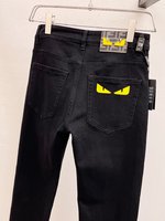 Fendi Clothing Jeans Men Cotton Fall/Winter Collection Casual