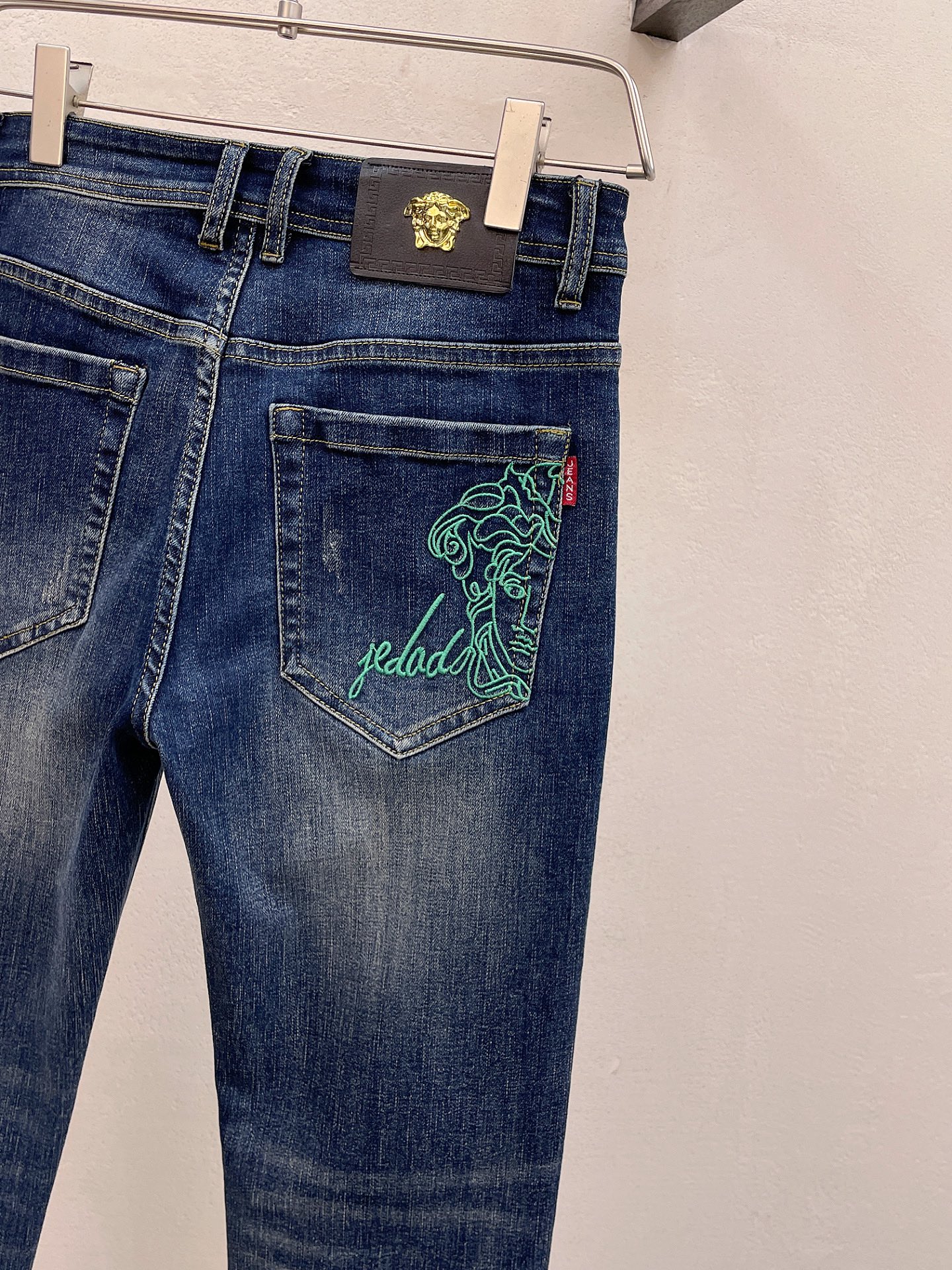 Versace Clothing Jeans Men Cotton Fall/Winter Collection Casual