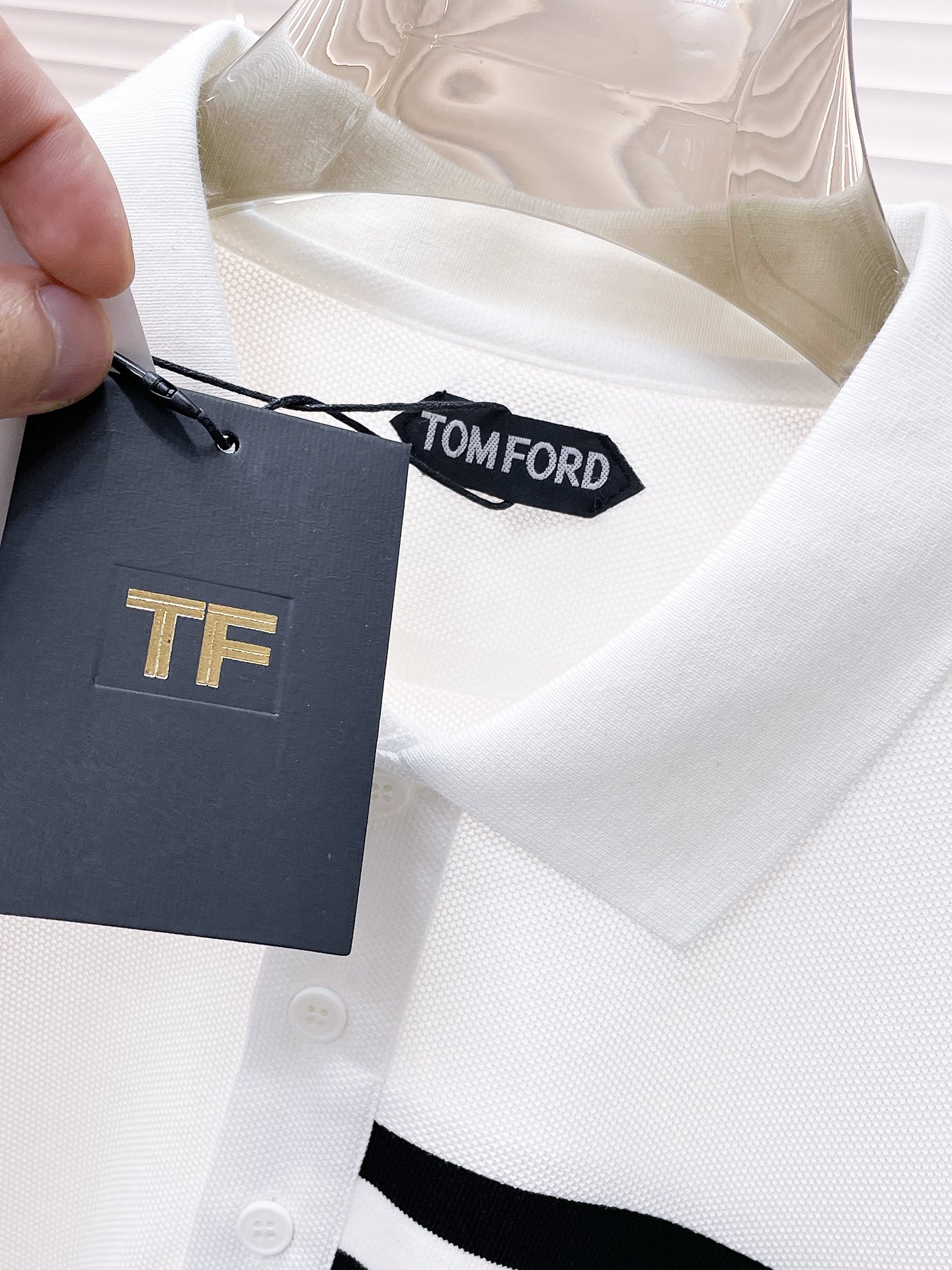TF2024ss夏季新款字母logo男士翻领Polo衫！经典商务男款高端男装的天花板级别的商务男款！简约